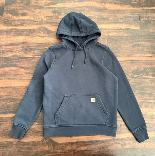 Carhartt Navy Blue Hoodie Sweatshirt- M