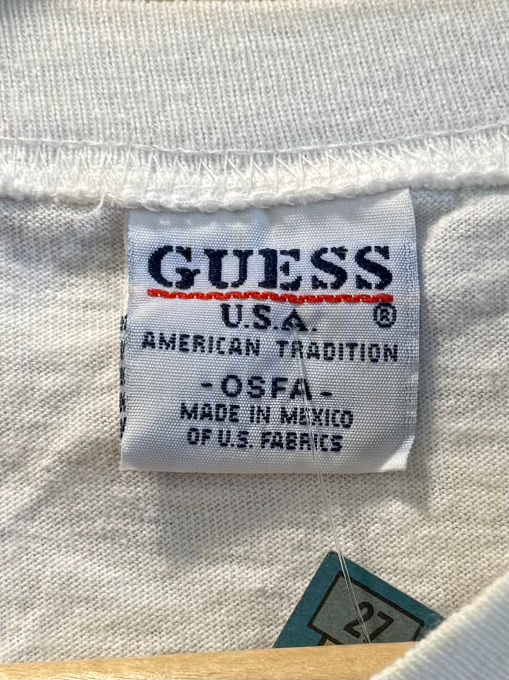 Vintage Guess Jeans Boxy White T-Shirt- XL