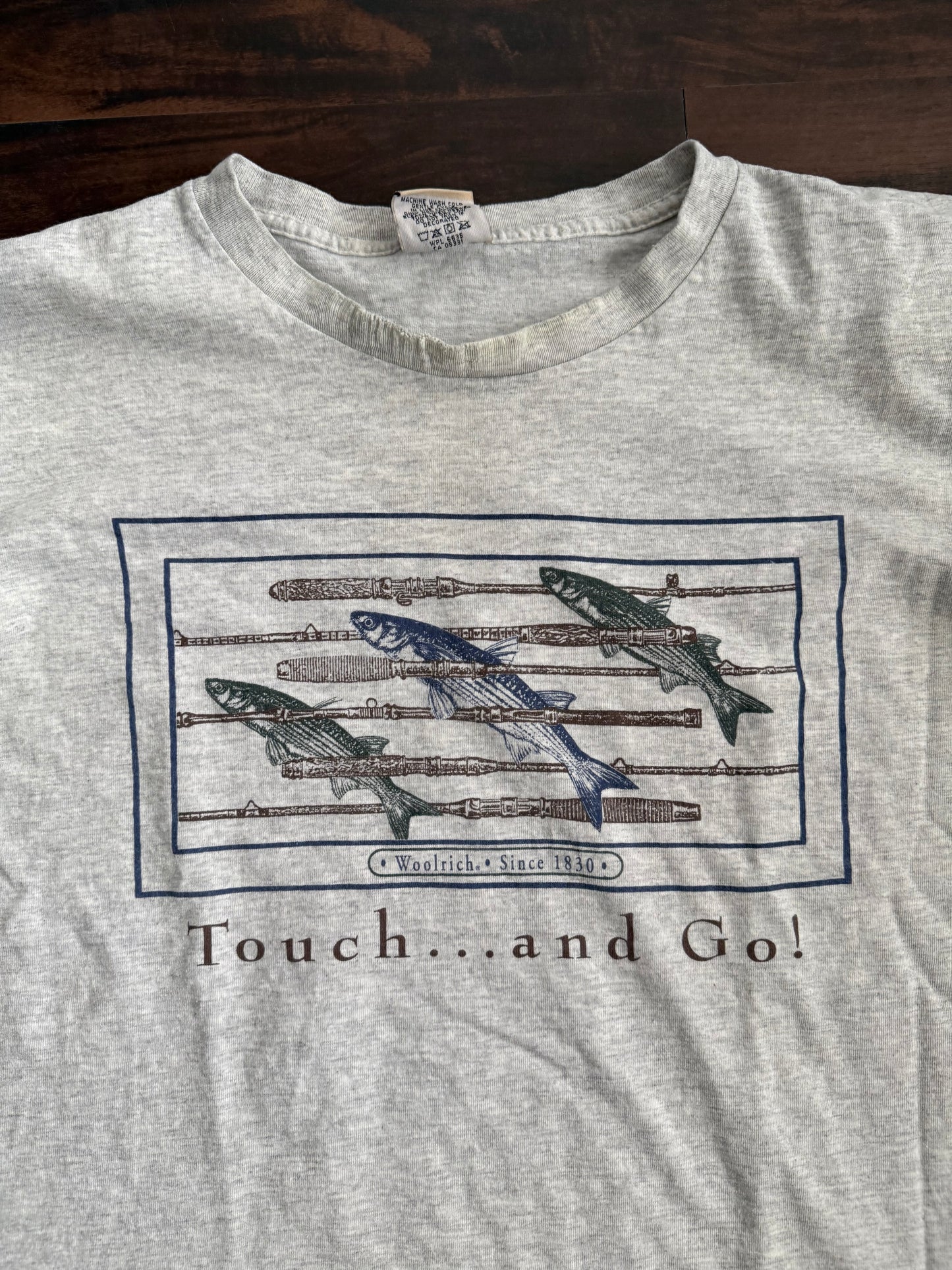 Vintage Touch and Go Fishing T-Shirt- L
