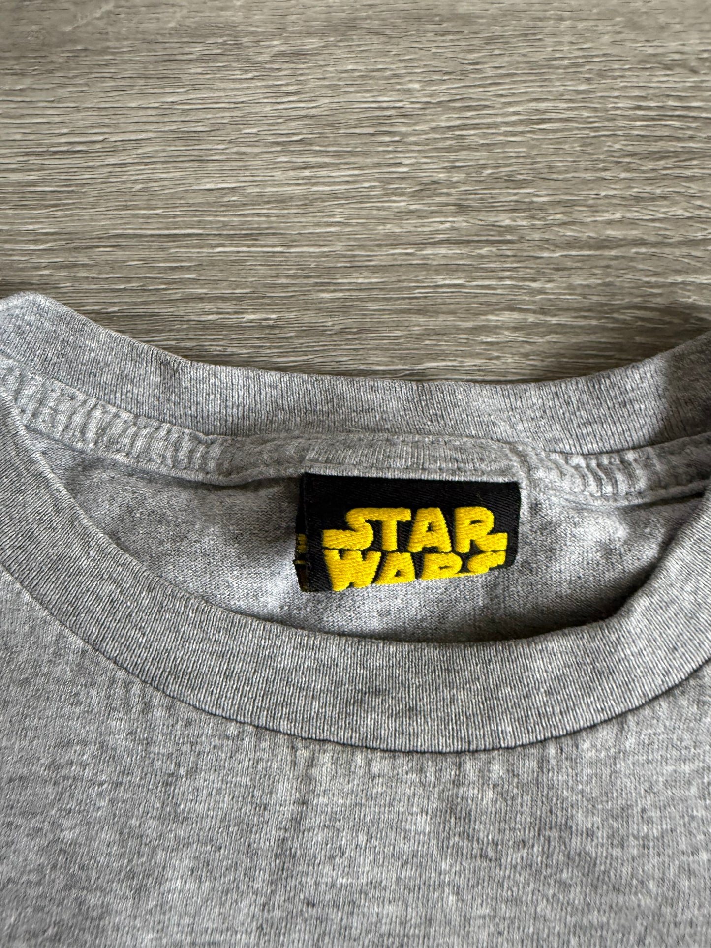 Vintage Star Wars Yoda Gray Movie T-Shirt- S