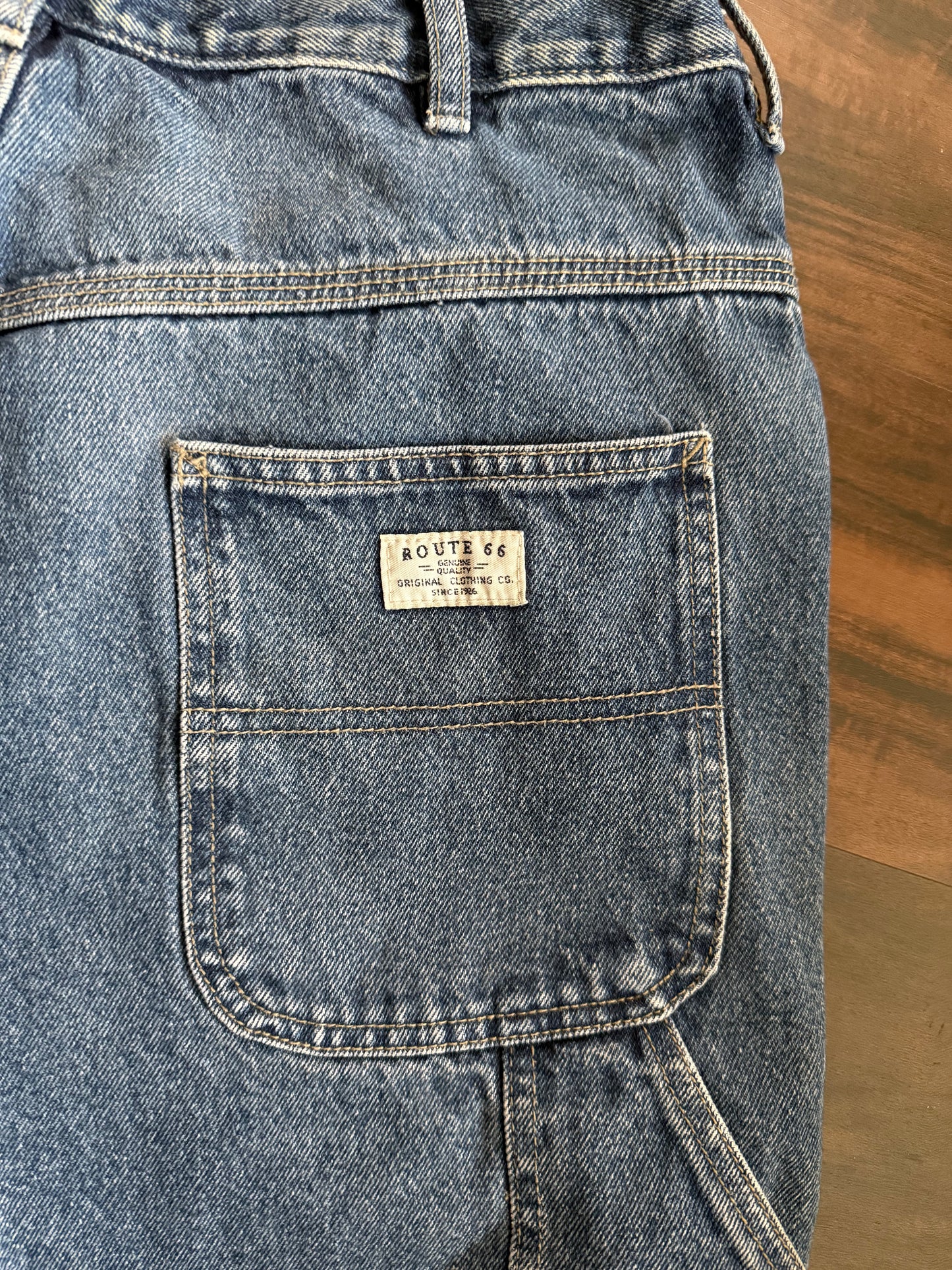 Vintage Route 66 Carpenter Denim Jean Shorts- 32