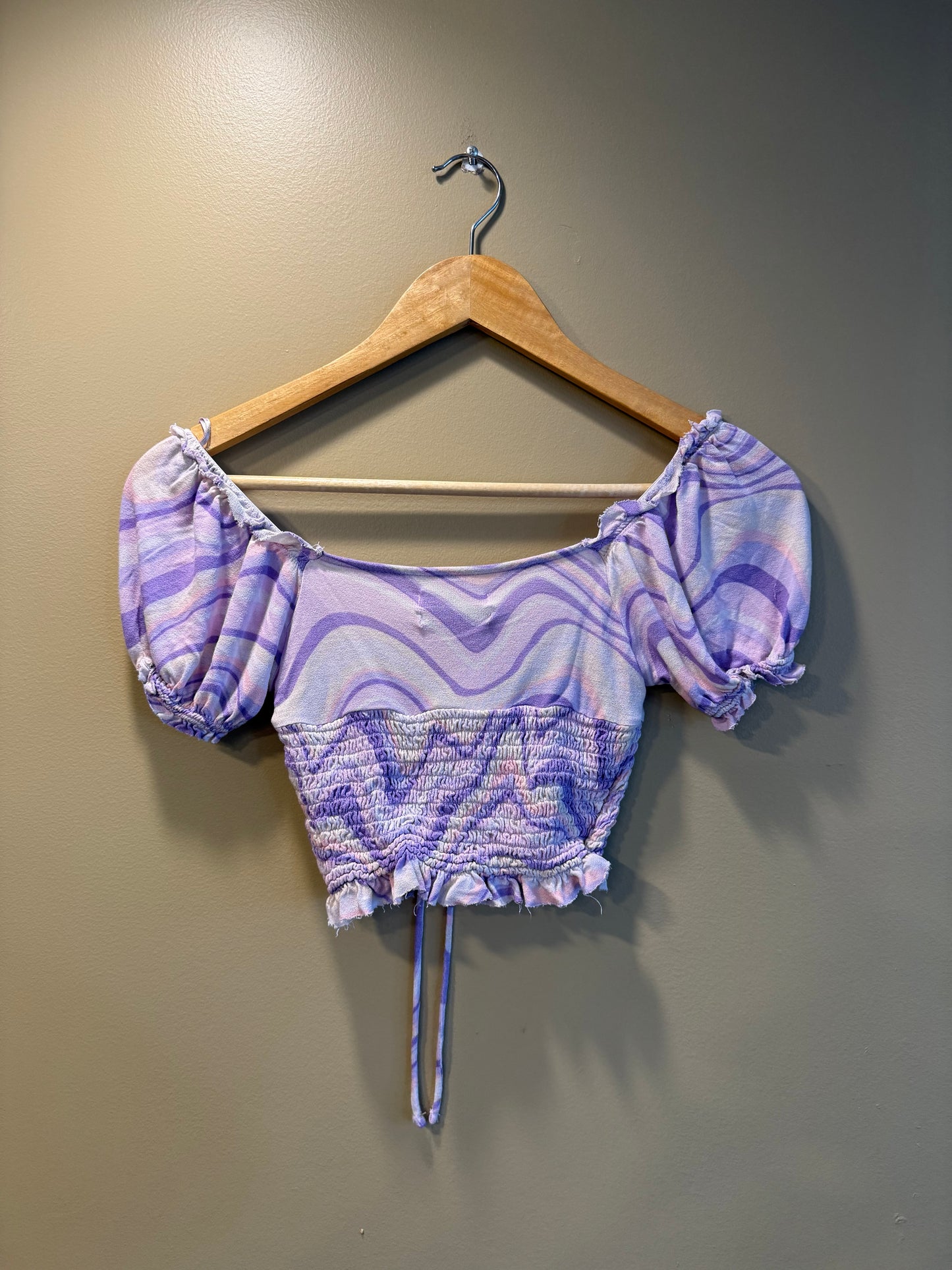 Urban Outfitters Purple Ruffled Top- S
