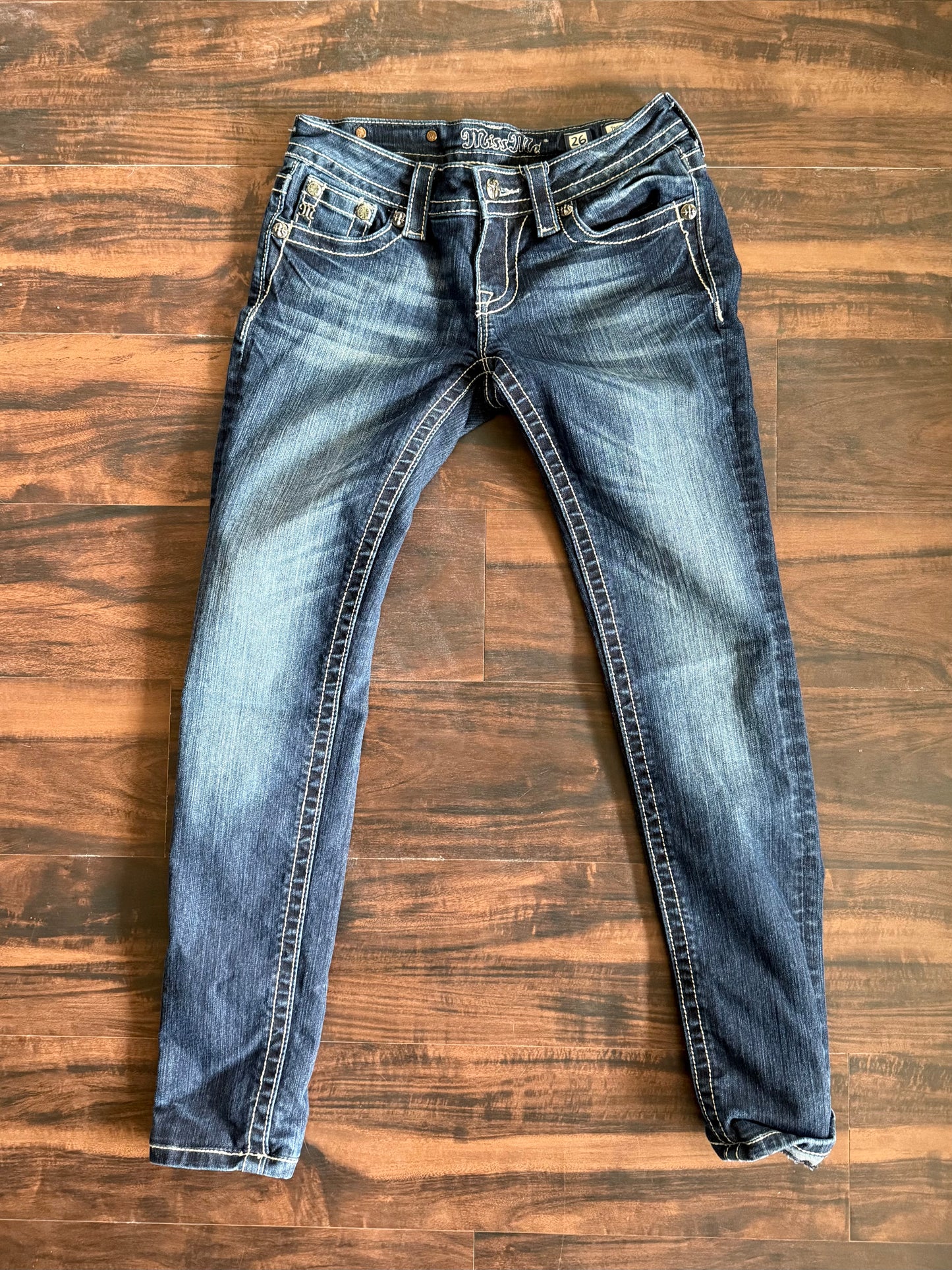 Vintage Y2K Miss Me Women’s Emblem Skinny Fit Jeans- 26x29