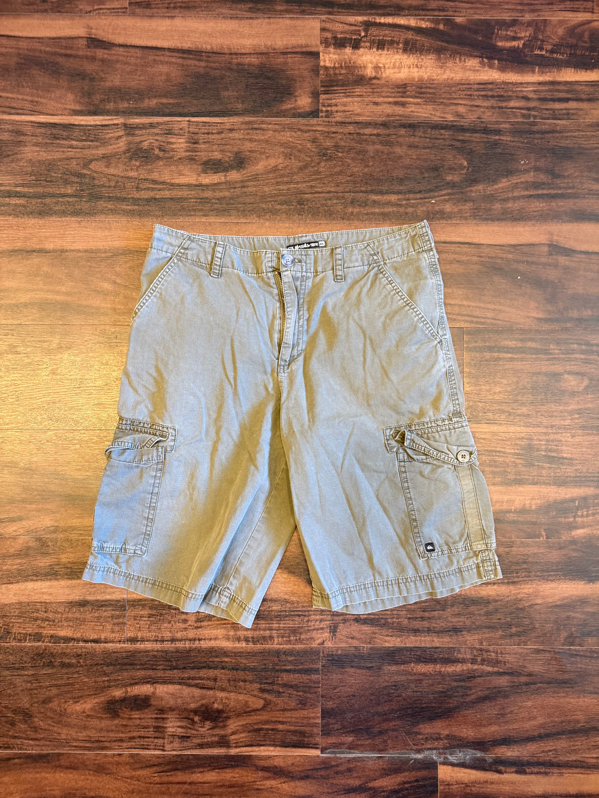 Vintage Quiksilver Green Cargo Shorts- 30