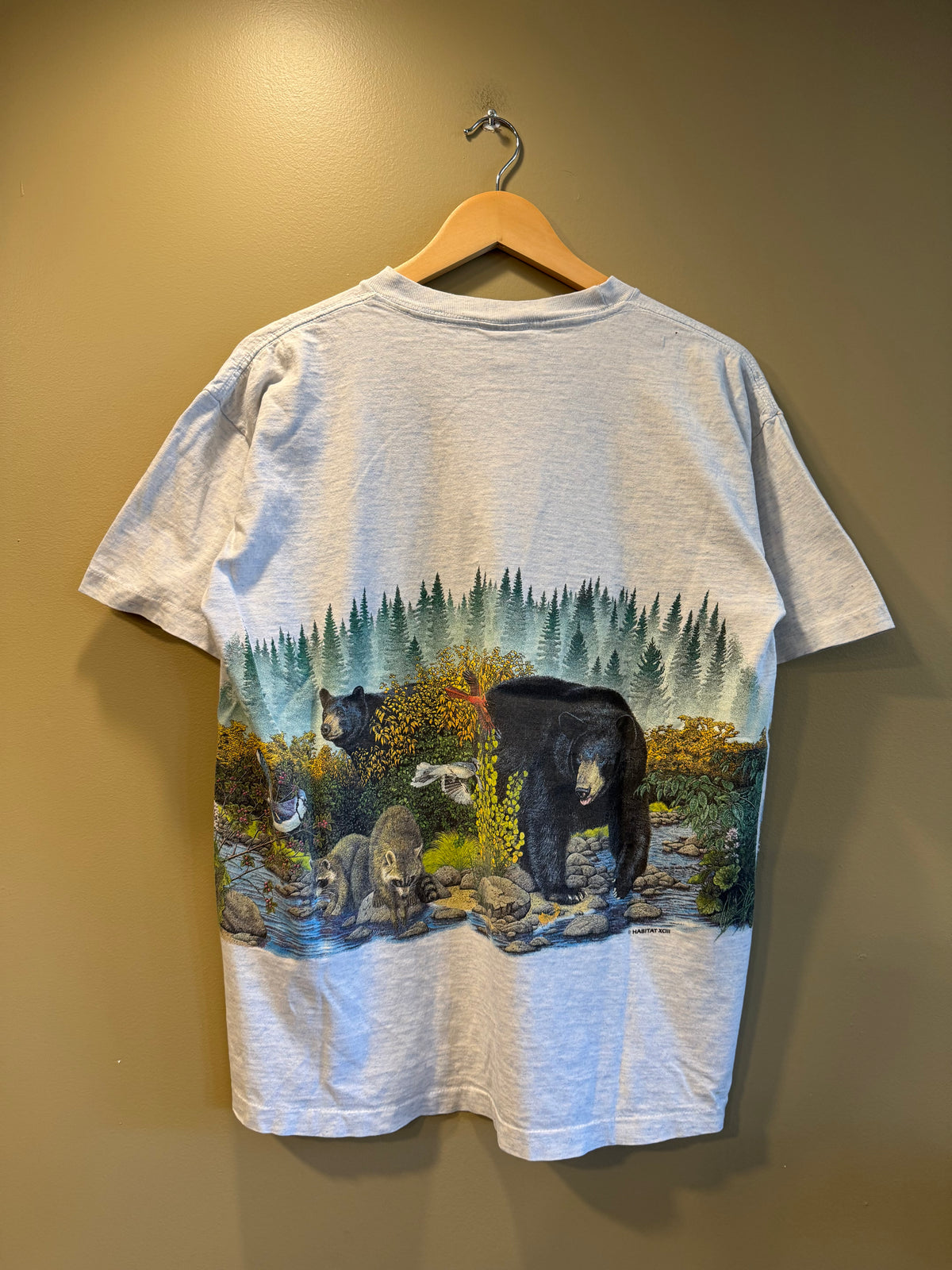 Vintage Great Smoky Mountains Black Bears Nature T-Shirt- L