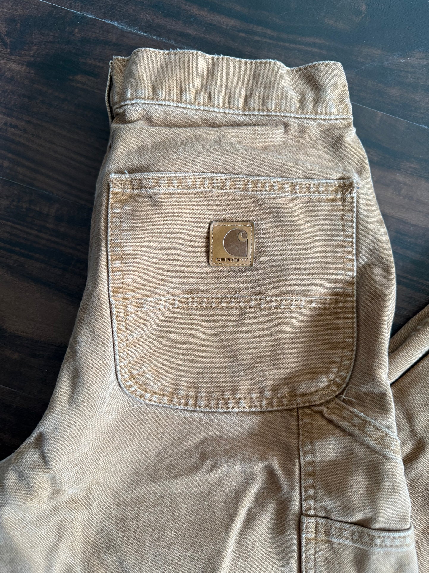 Carhartt Tan Duck Canvas Carpenter Pants- 29x28