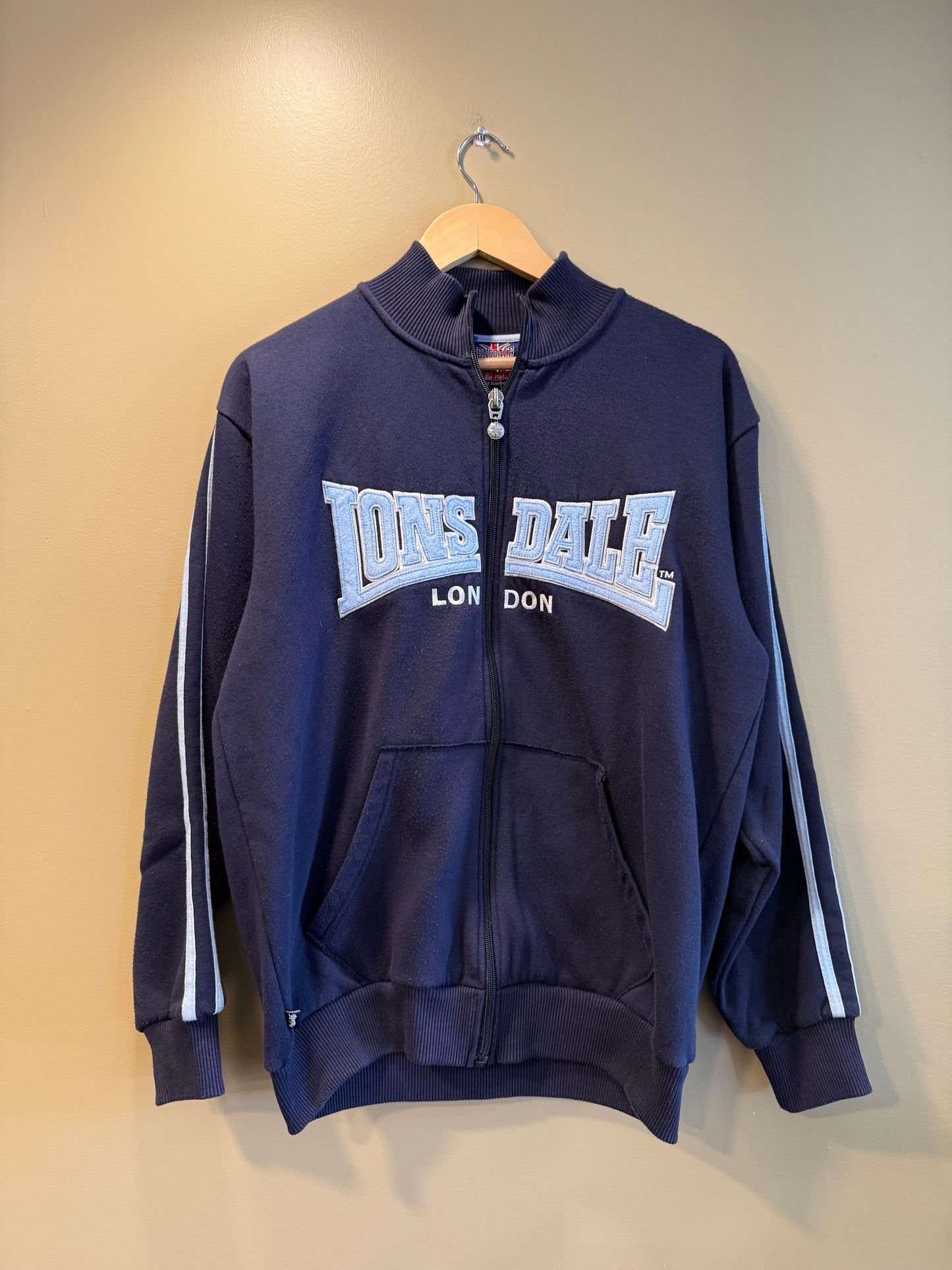 Vintage Lonsdale London Athletic Full-Zip Sweatshirt- M