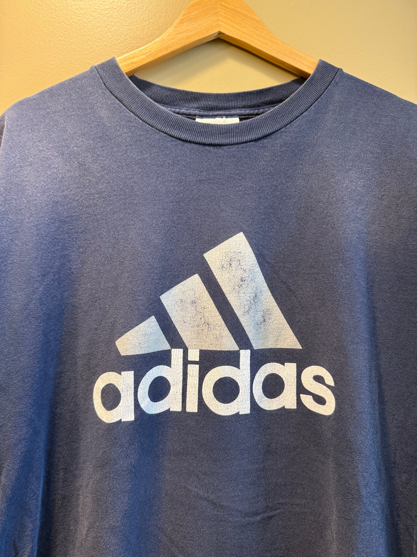 Vintage Adidas Navy Blue T-Shirt- L/XL