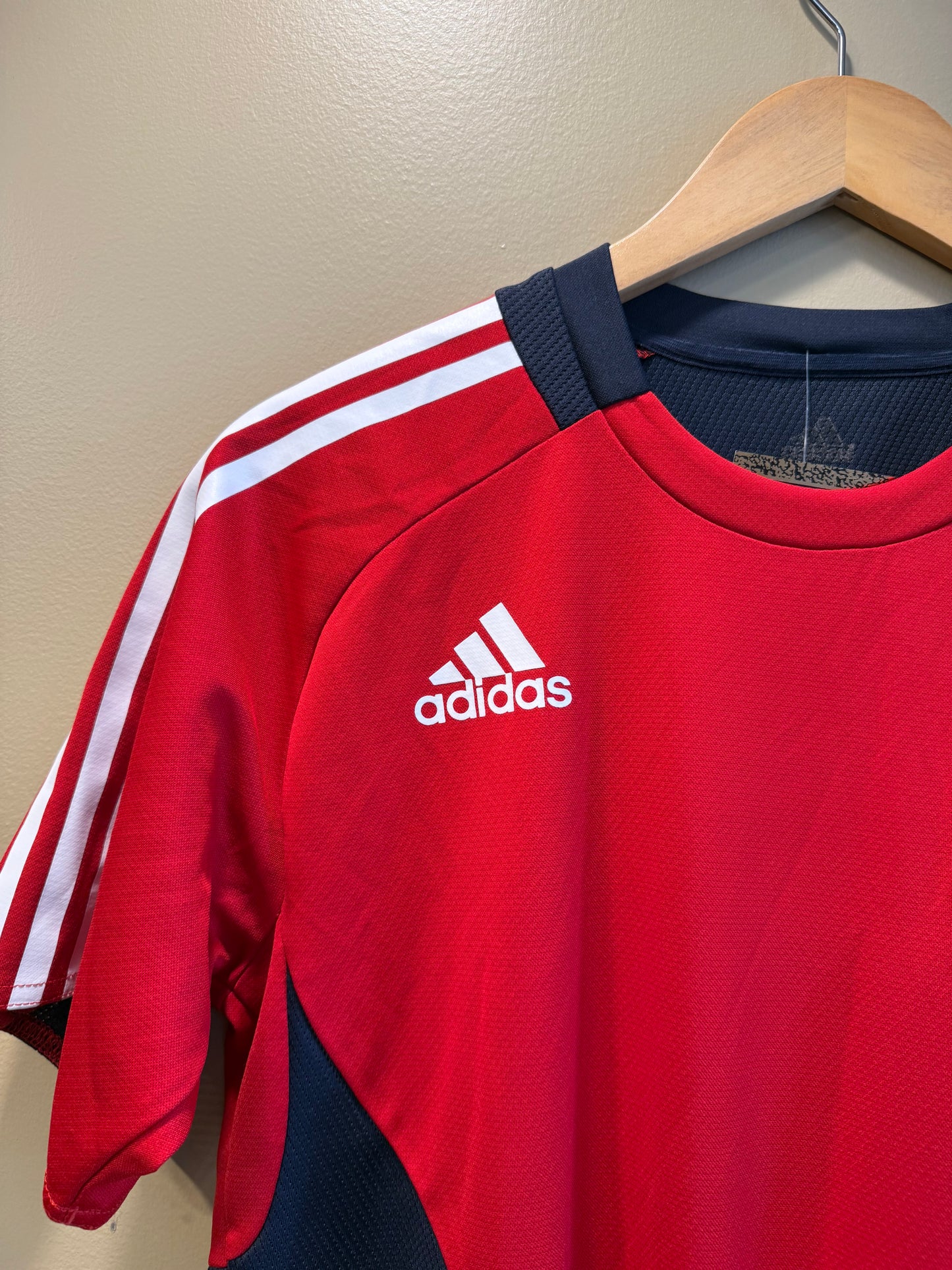 Vintage Adidas Bayern Munich Red Soccer Jersey- M