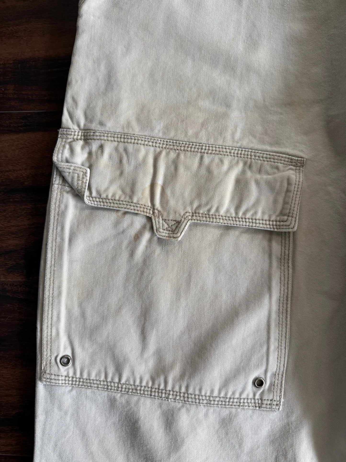 Vintage Plugg Y2K Off White Streetwear Carpenter Pants- 36x30