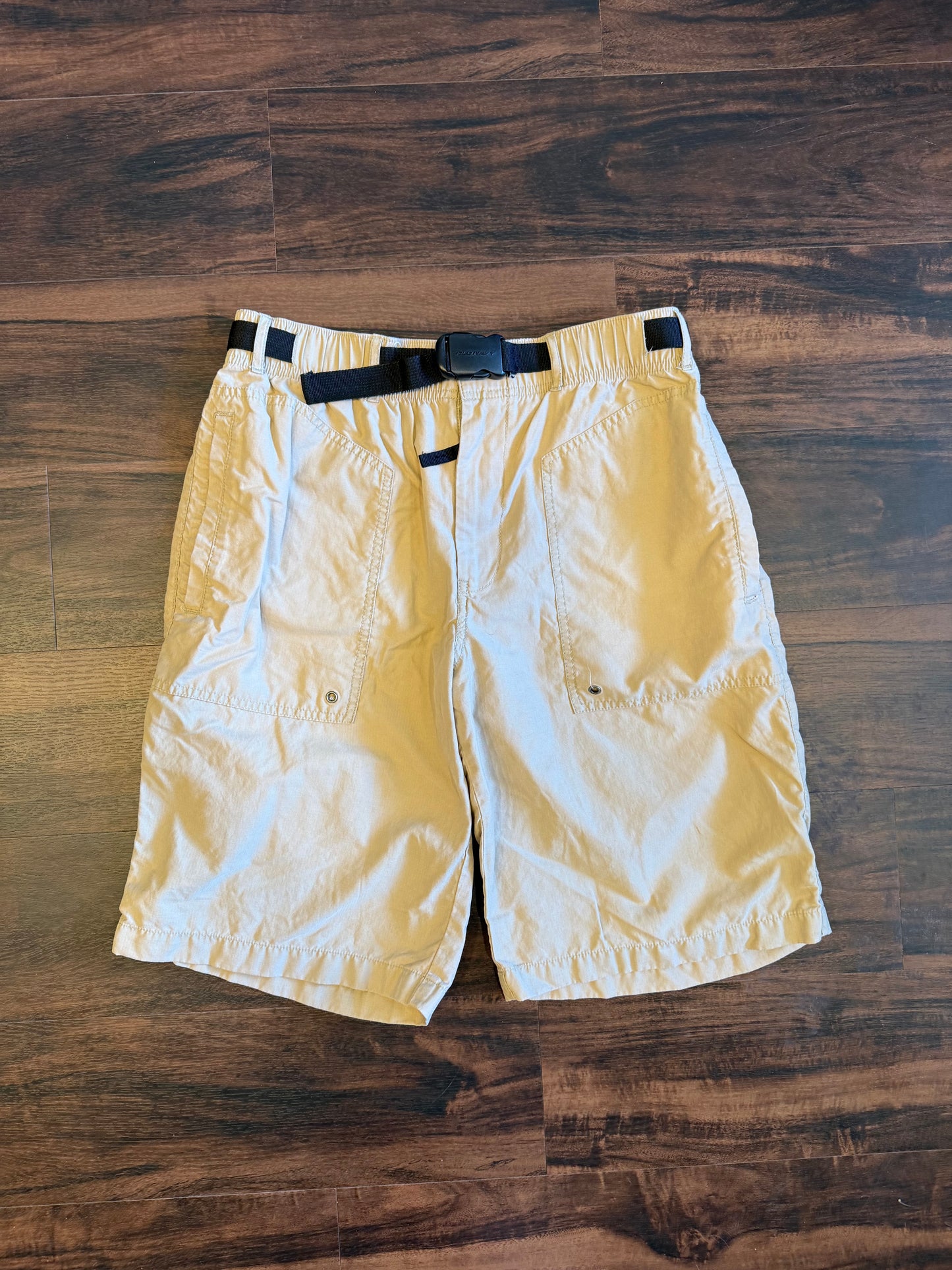 Vintage Old Navy Belted Tan Athletic Shorts- 28