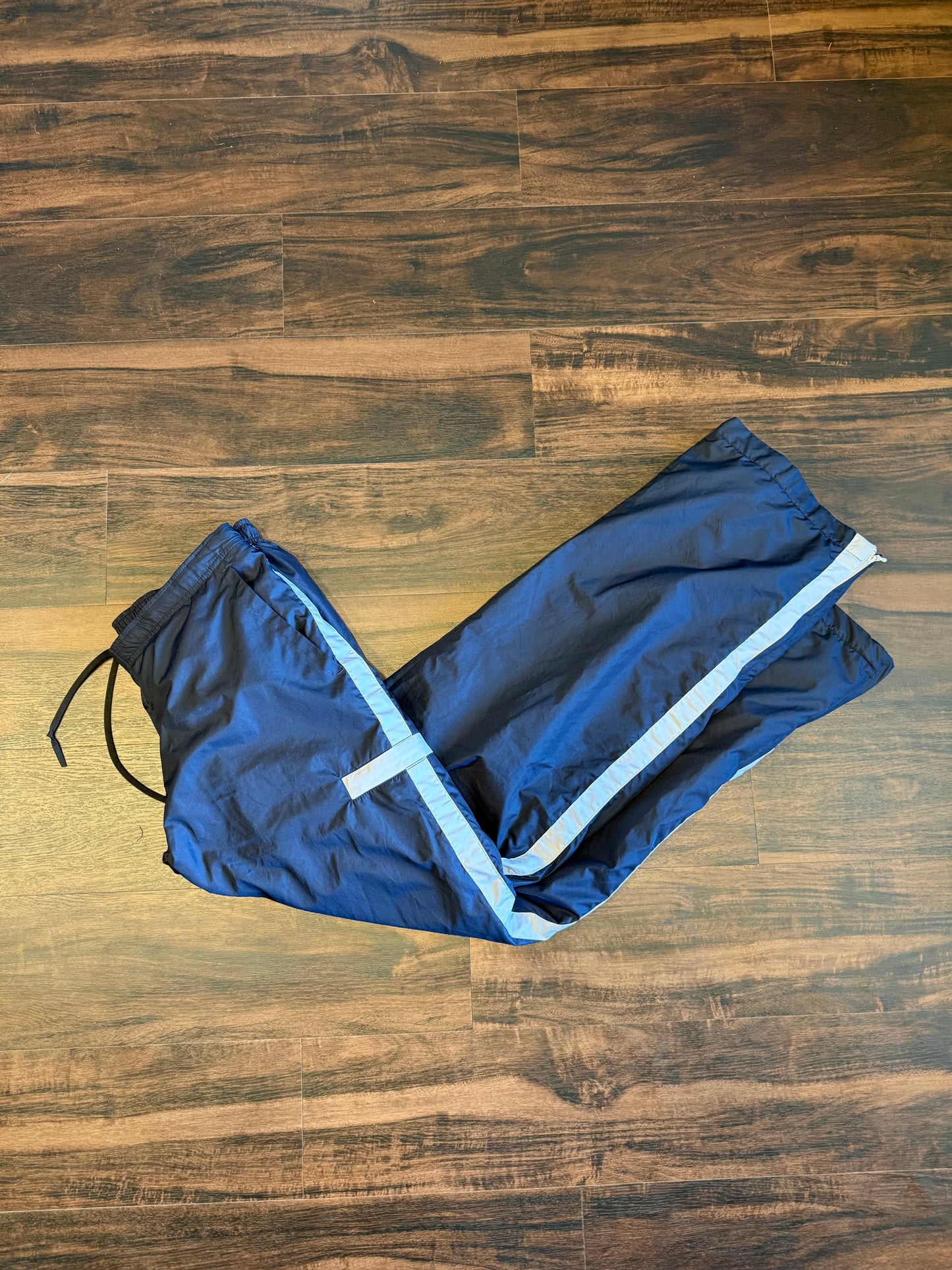 Vintage Nike Navy Blue Baggy Track Pants- 32x32