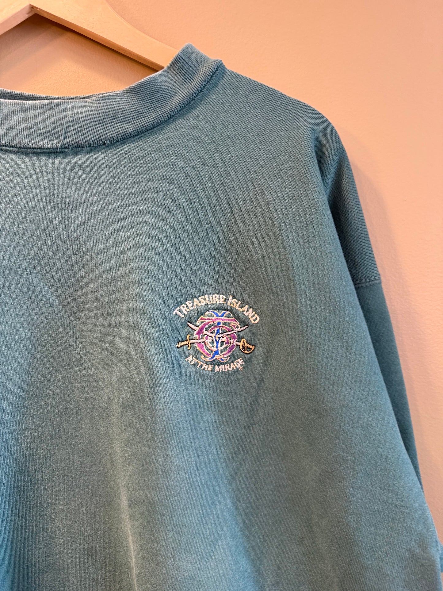 Vintage Treasure Island Las Vegas Green Crewneck Sweatshirt- XL