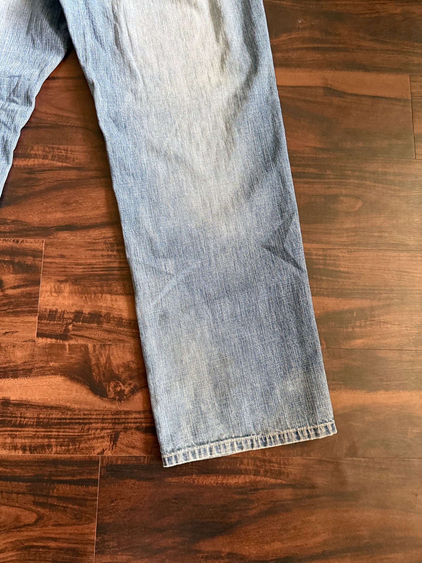 Vintage Y2K Phat Farm Patchwork Lettering Denim Jeans- 36x33