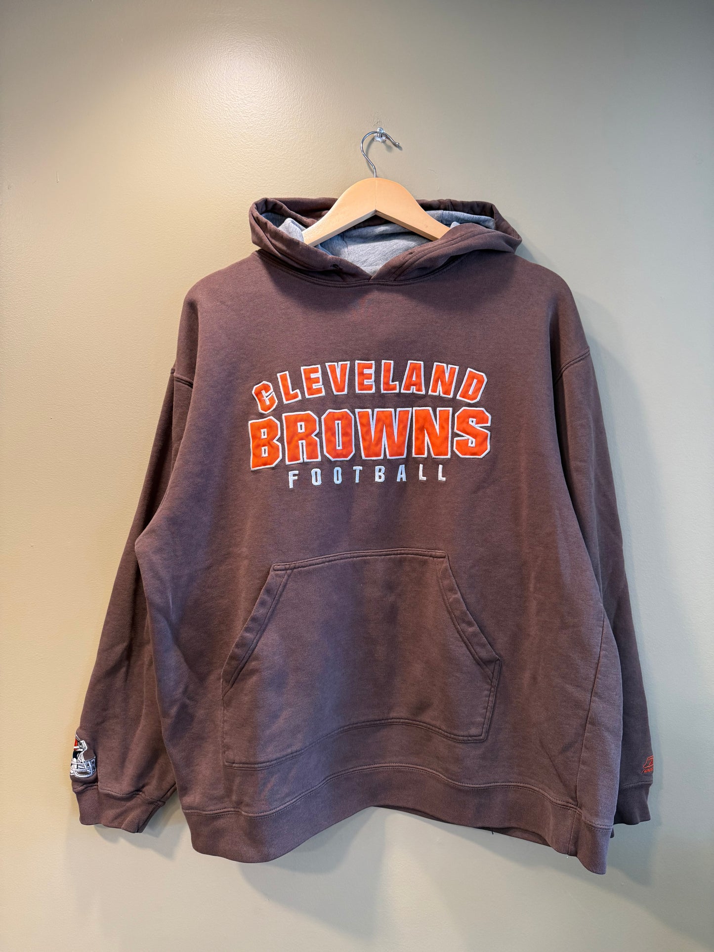 Vintage Reebok Cleveland Browns Hoodie Sweatshirt- L