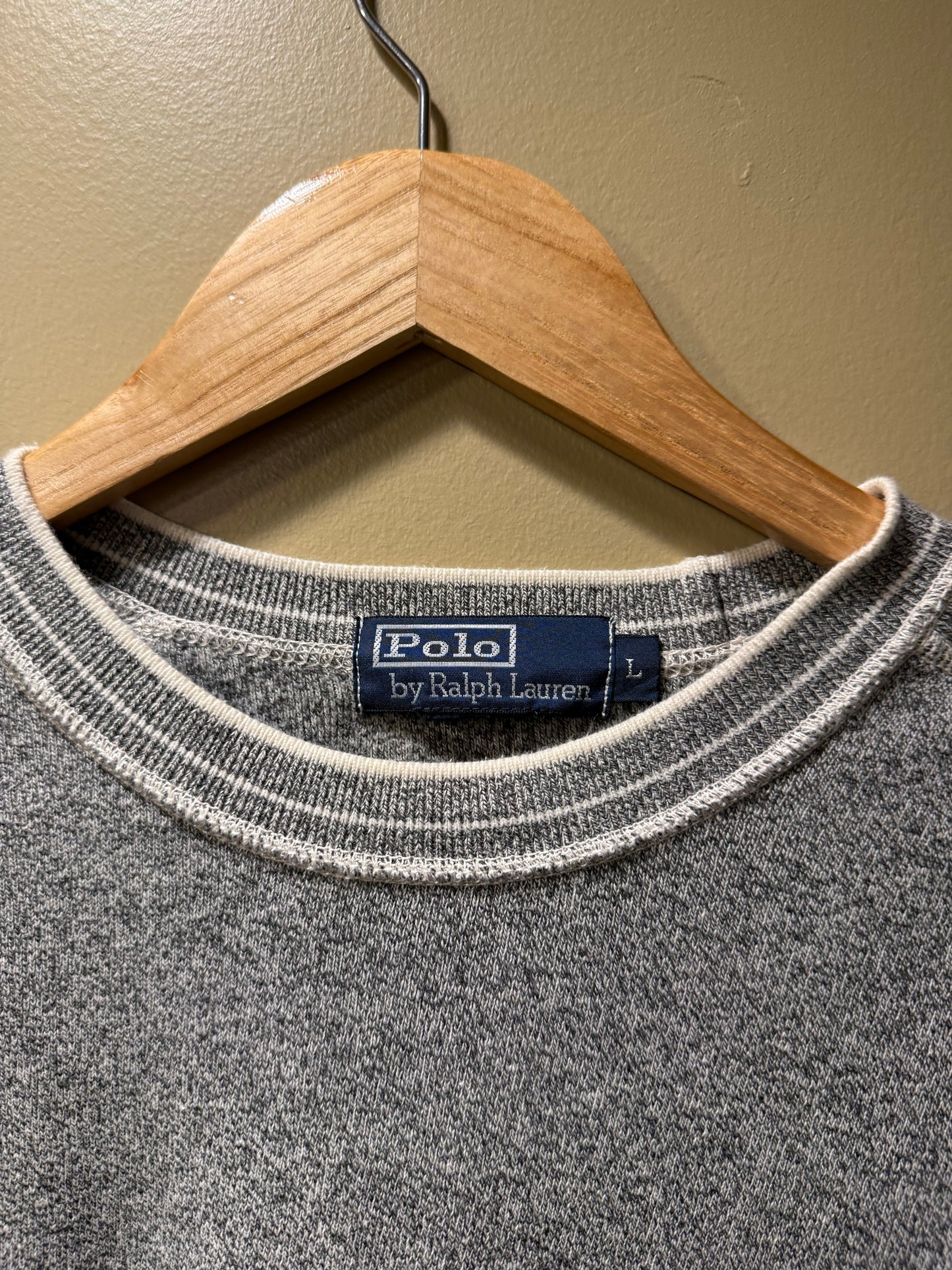 Vintage Polo Gray Crewneck Sweatshirt- L