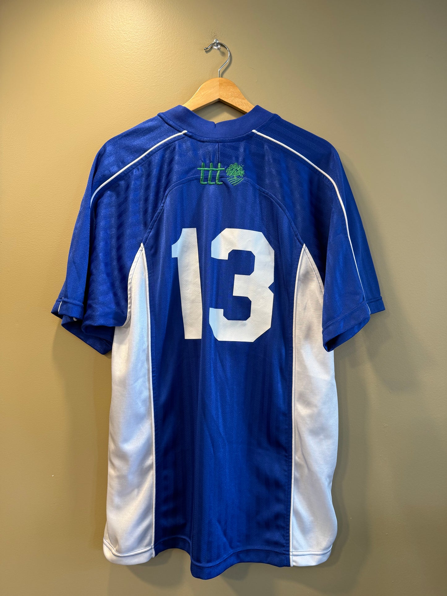 TTT Adidas Blue Embroidery Error Football Soccer Jersey- M