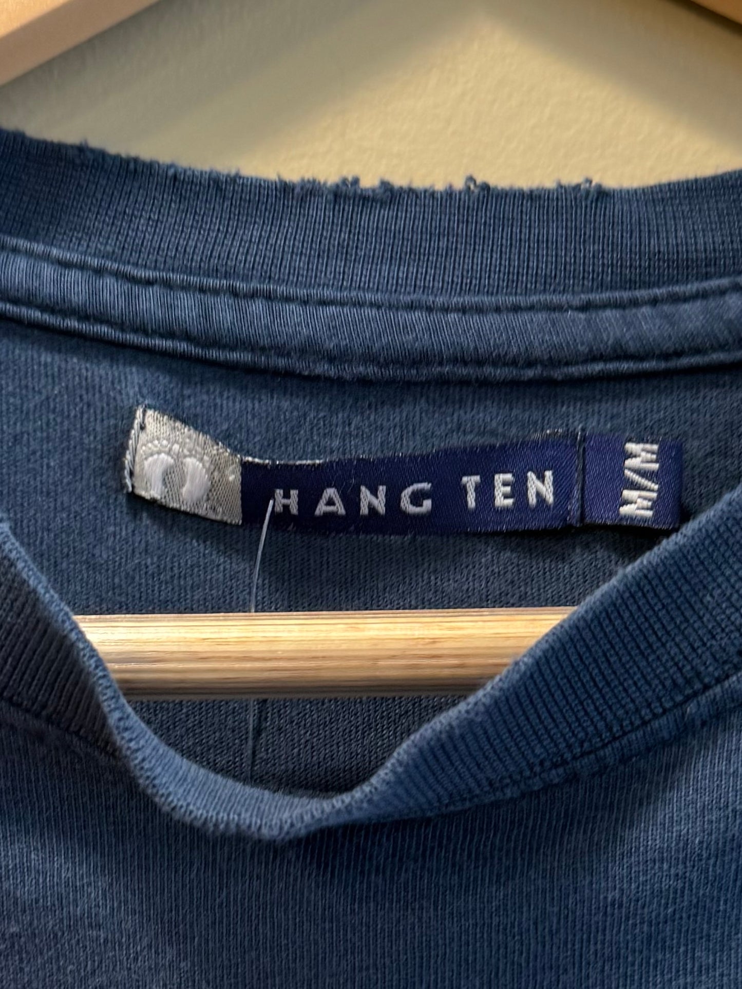 Vintage Hang Ten Navy Blue Surfwear T-Shirt- M