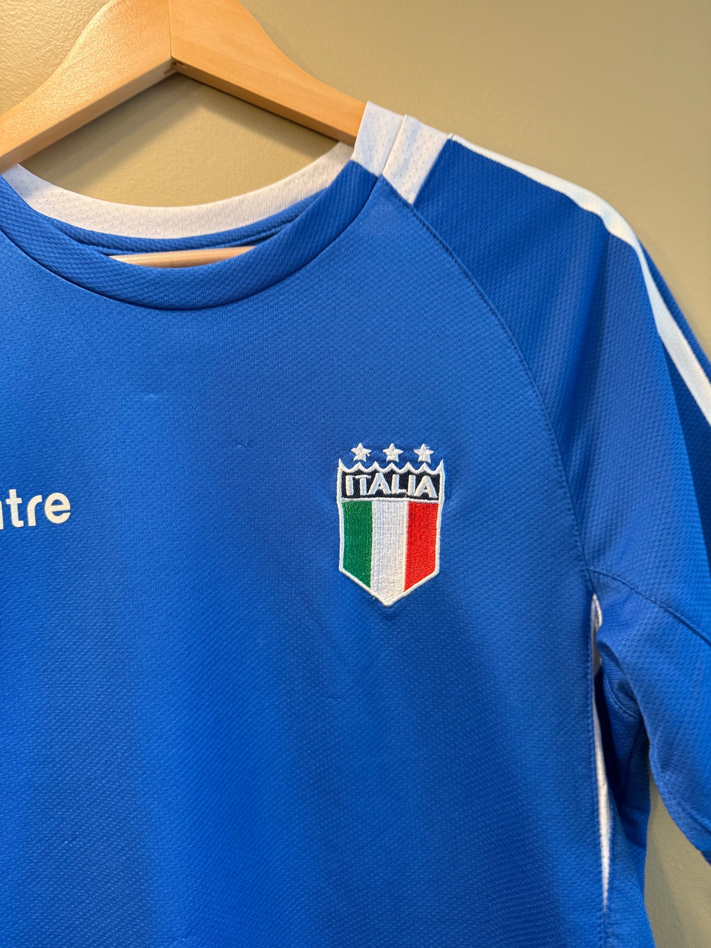 Vintage Mitre Italia National Team Blue Soccer Jersey- M/L