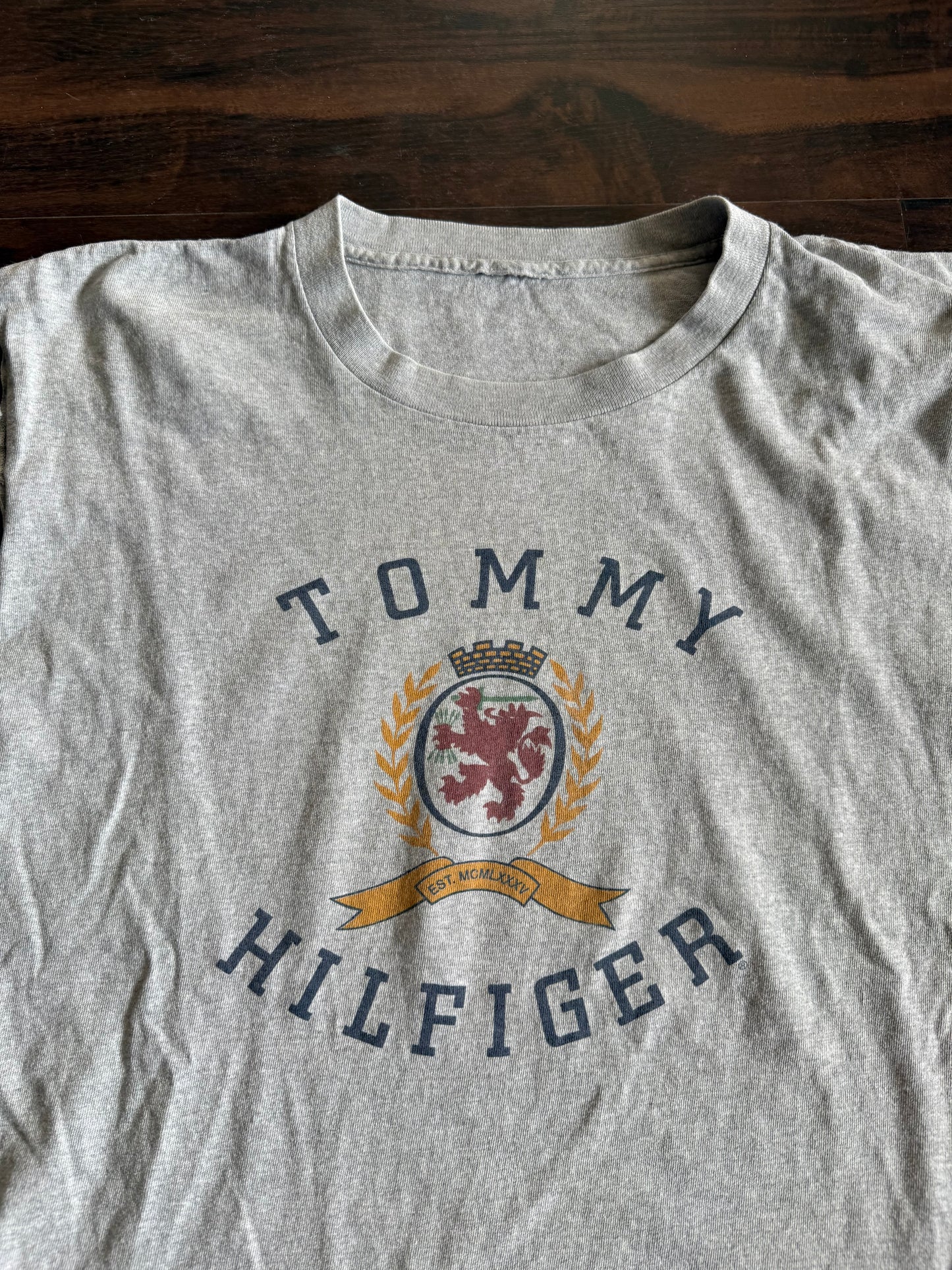 Vintage Tommy Hilfiger Gray Cut-Off Tank Top- XL