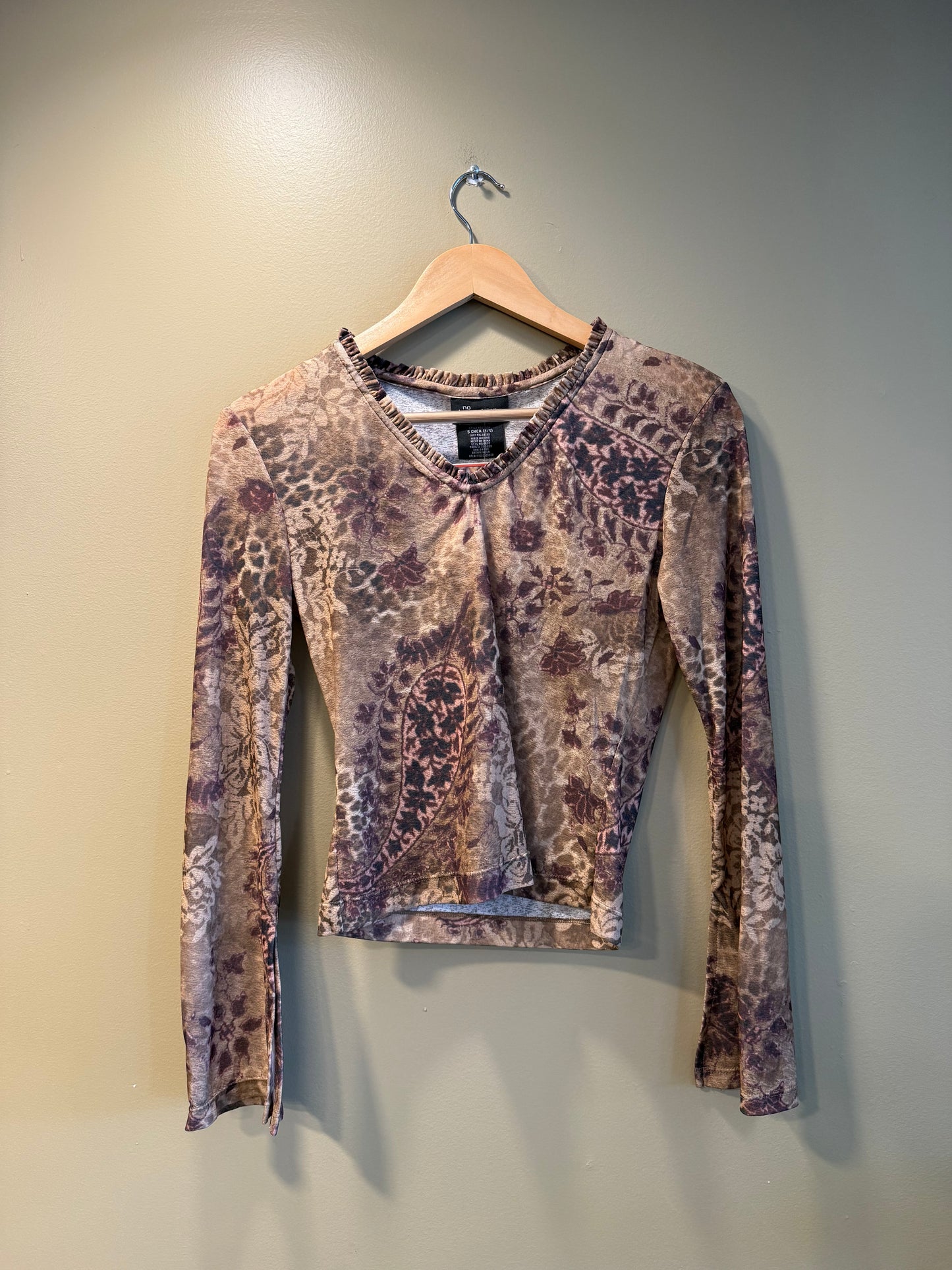 Vintage Y2K No Boundaries Floral Paisley Top- S
