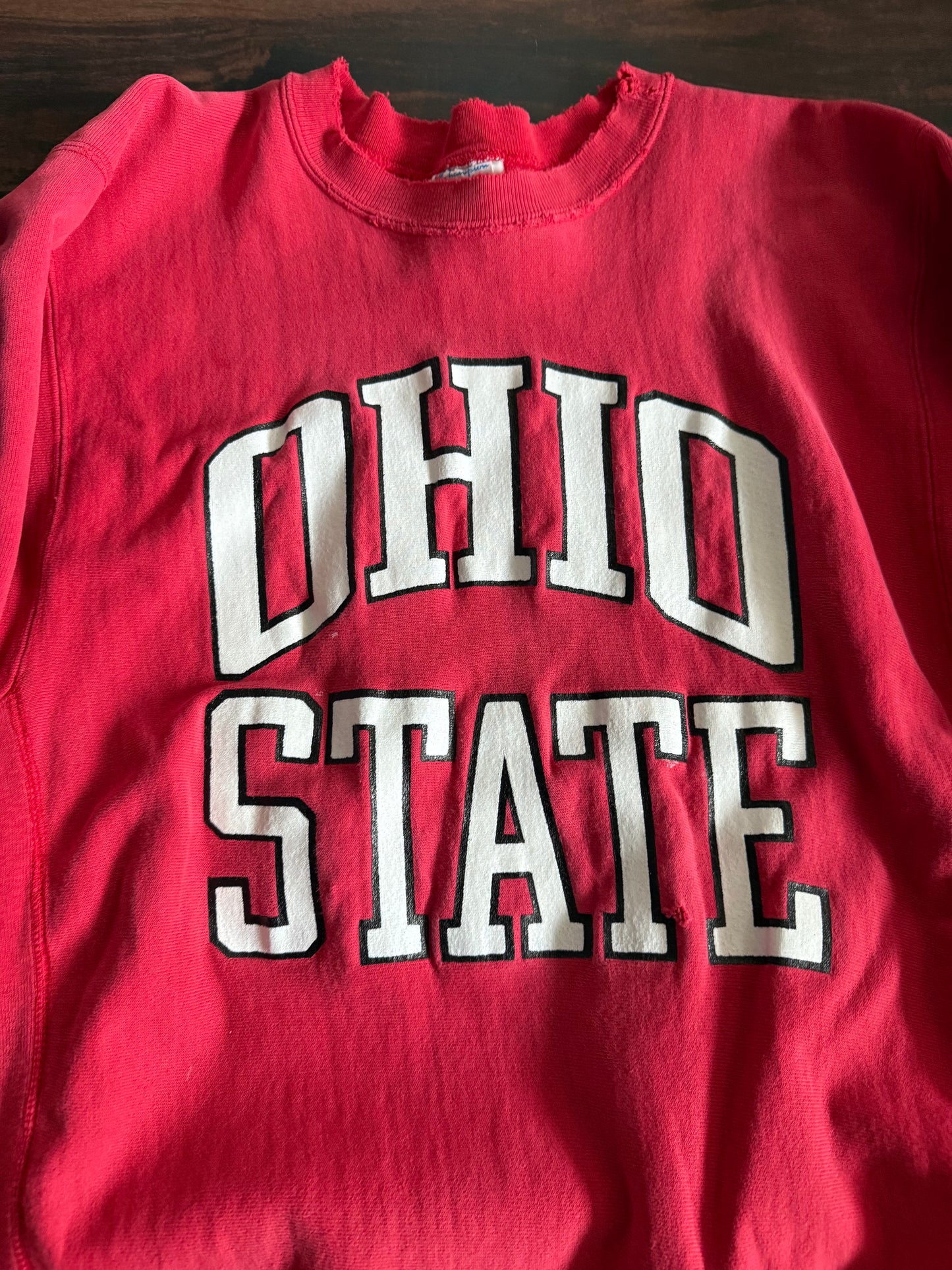 Vintage 80s Ohio State University Champion Reverse Weave Crewneck Sweatshirt- M