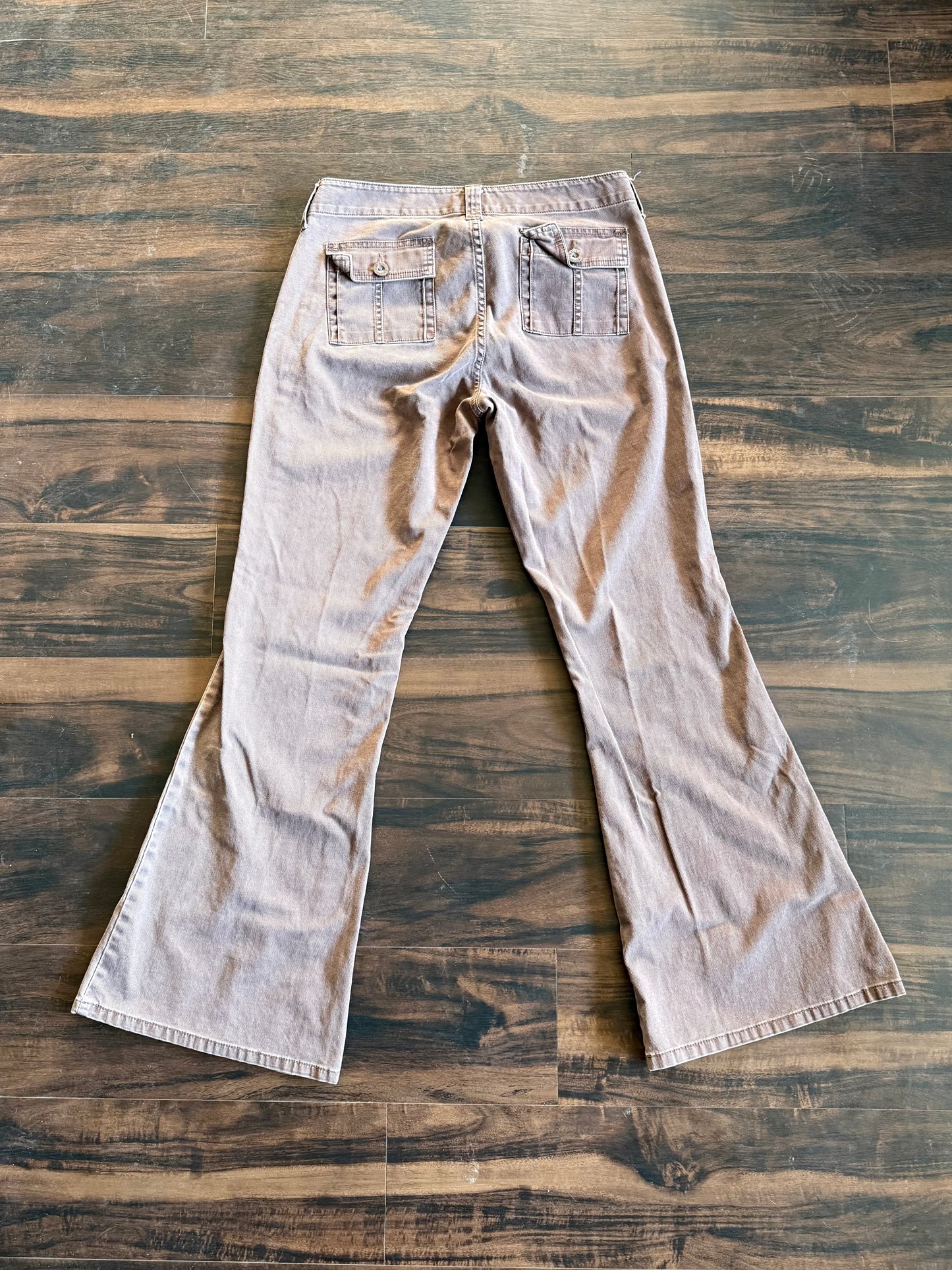 Vintage Y2K L.E.I. Brown Flare Canvas Pants- 30x31