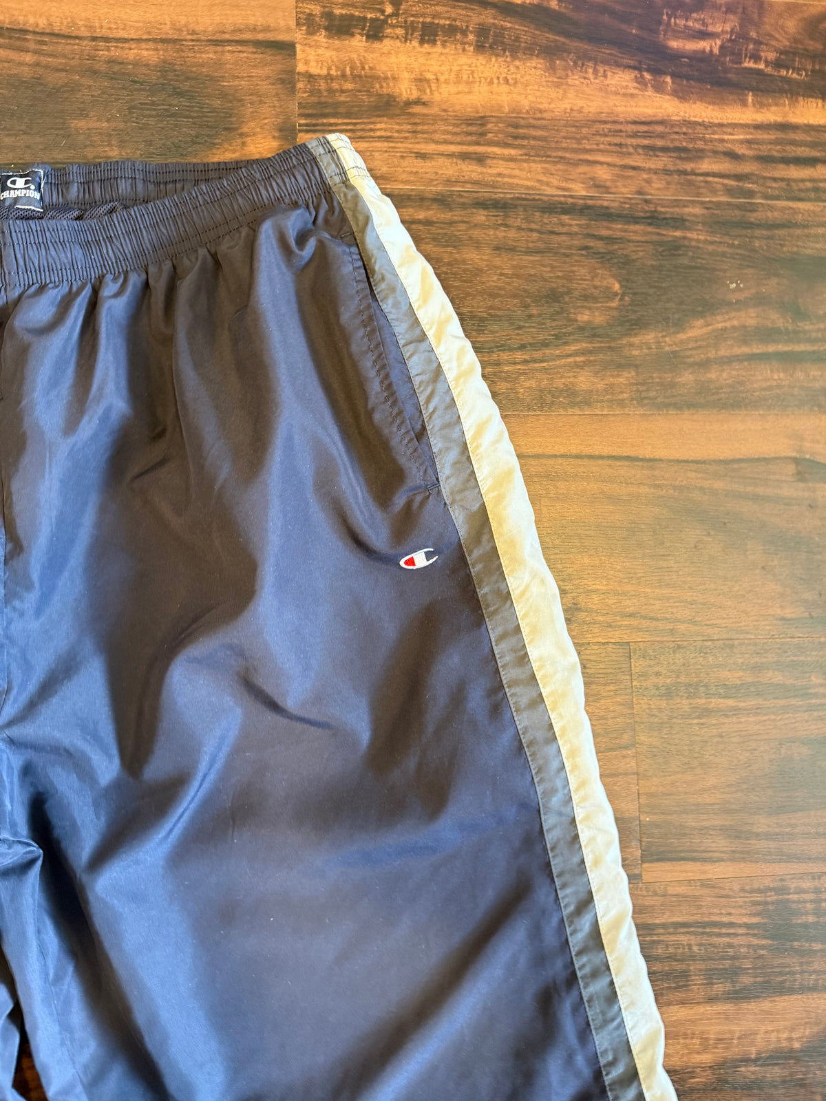 Vintage Champion Navy Blue Baggy Jogger Track Pants- 32x33