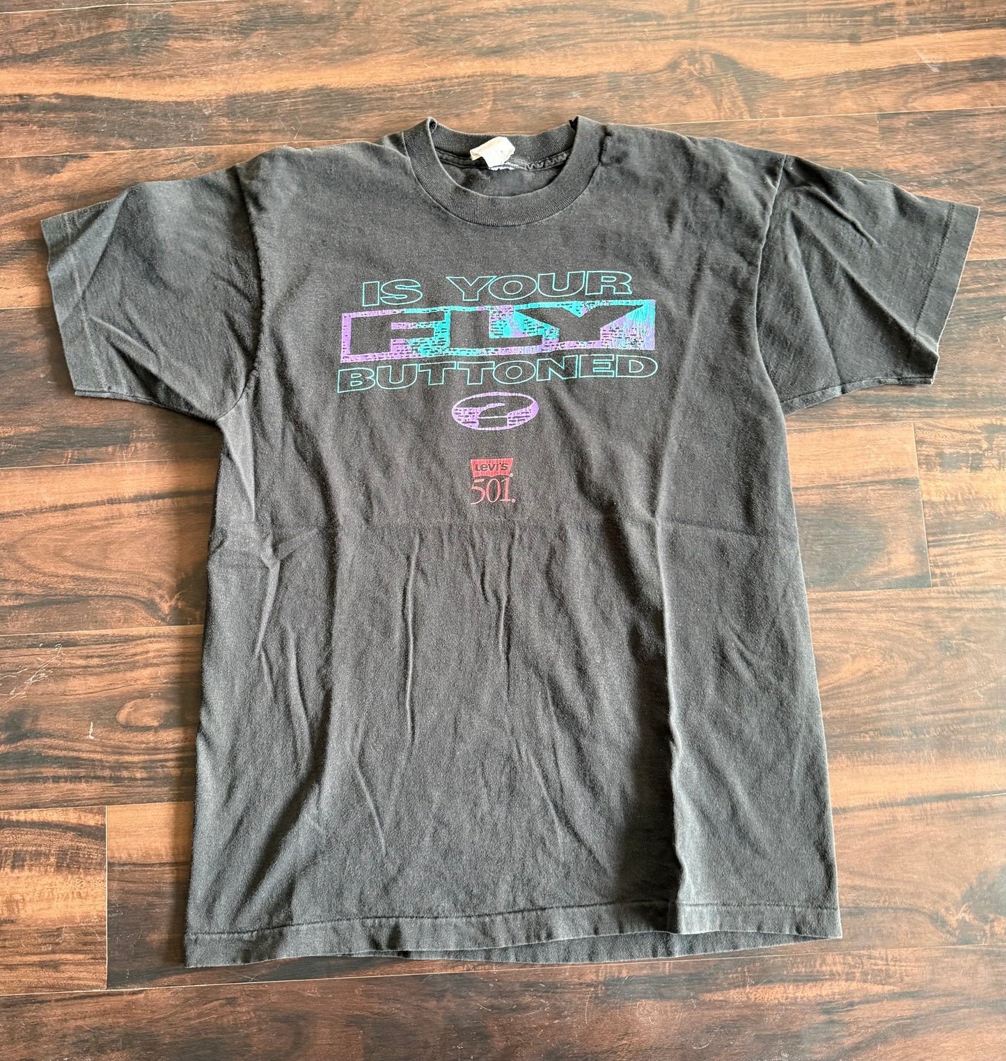 Vintage Levi’s Street Tees Is Your Fly Buttoned T-Shirt- L