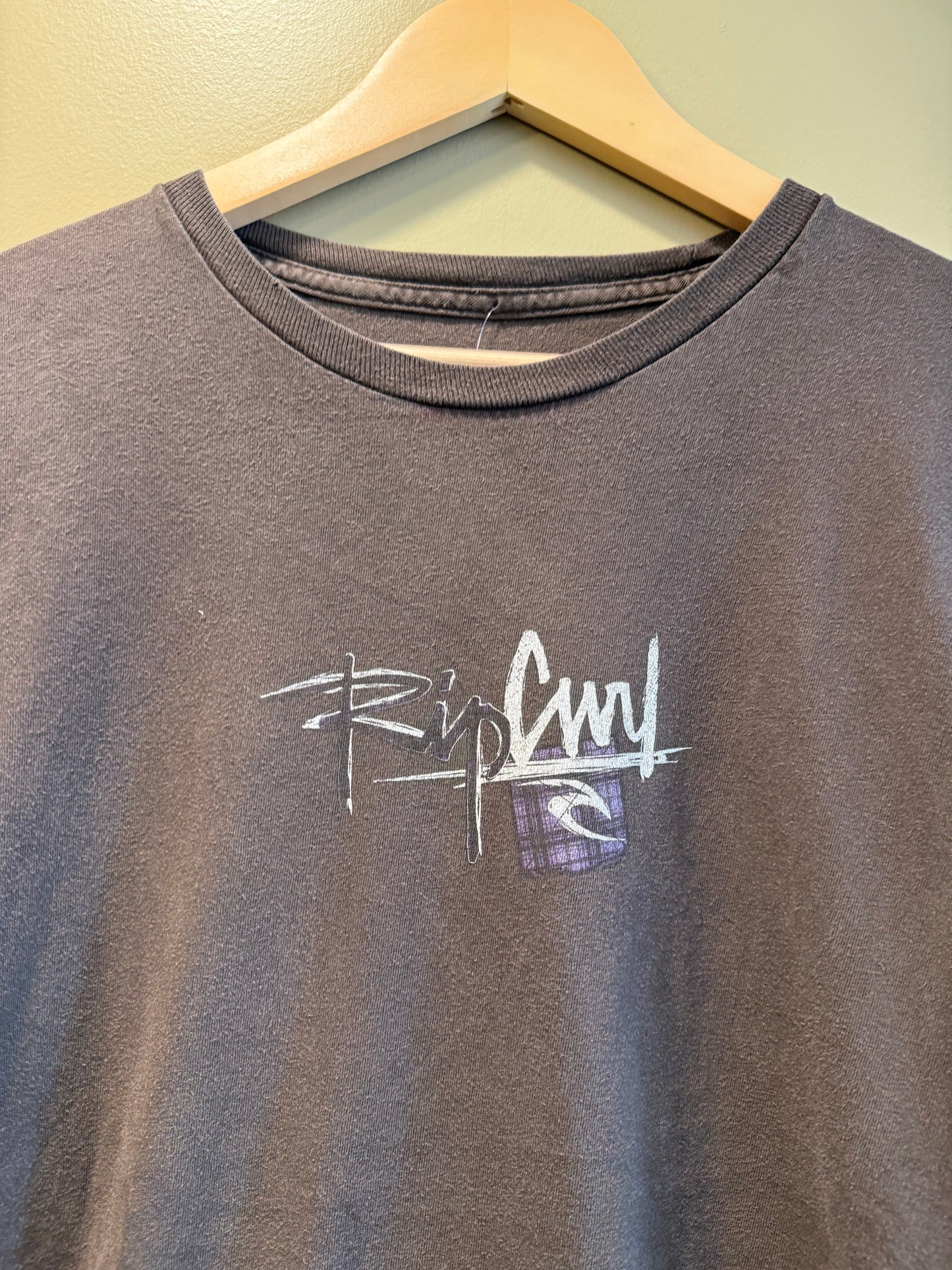 Vintage Rip Curl Brown Surfwear T-Shirt- L