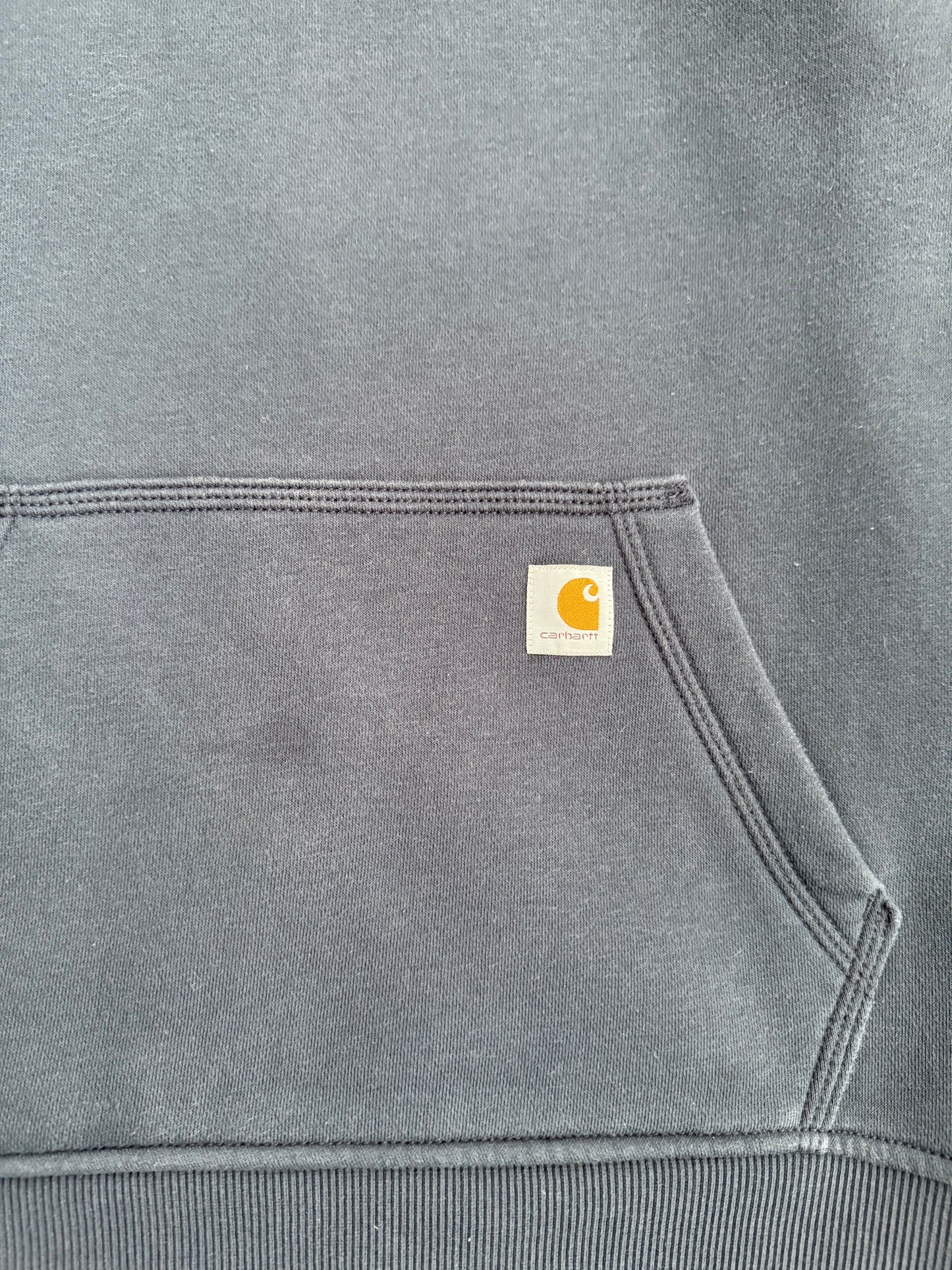 Carhartt Navy Blue Hoodie Sweatshirt- M