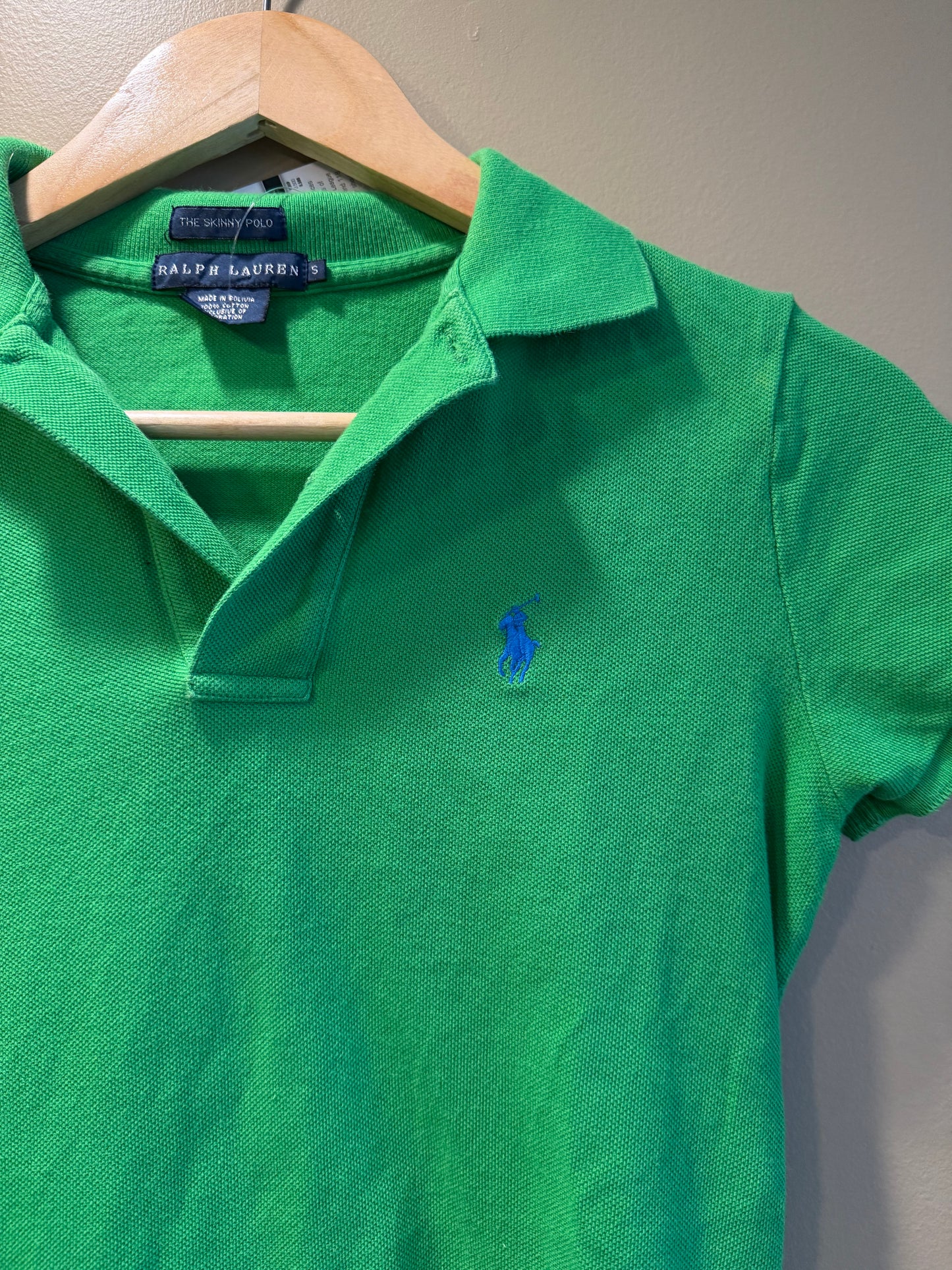 Vintage Y2K Polo Ralph Lauren Women’s Green Polo Shirt- S