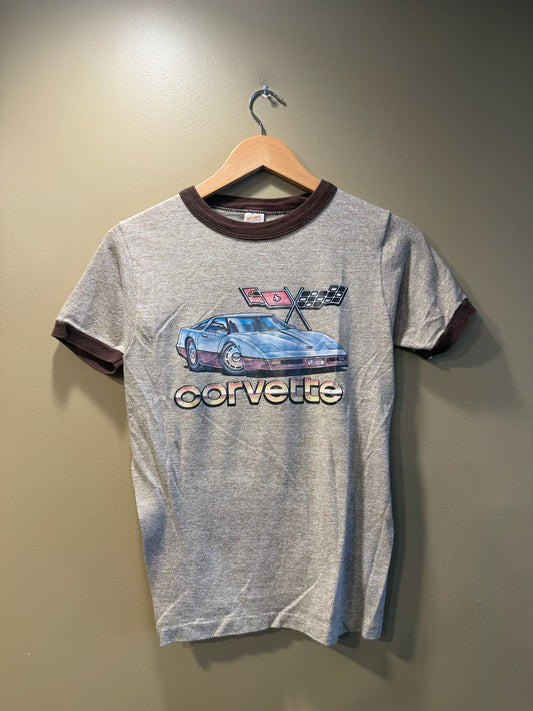Vintage Corvette Ringer Tee T-Shirt - S