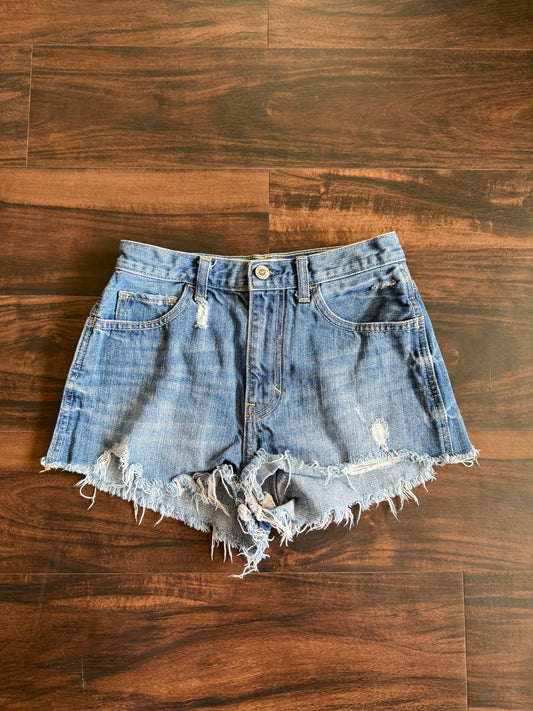 Vintage Y2K Hollister Distressed Denim Shorts- 25
