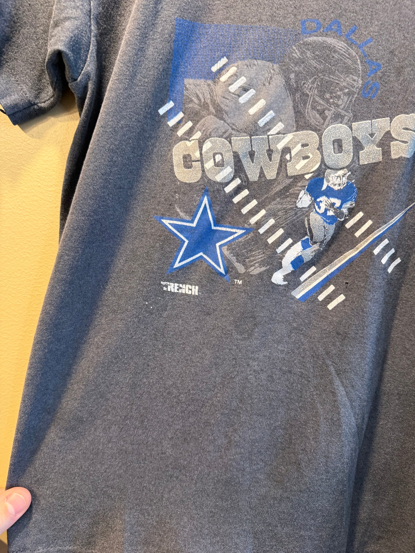 Vintage Dallas Cowboys Black Baby Tee T-Shirt- S
