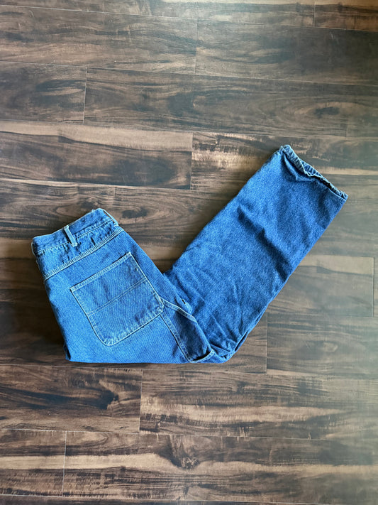 Vintage Canyon Creek Dark Wash Flannel Lined Denim Jeans- 32x31