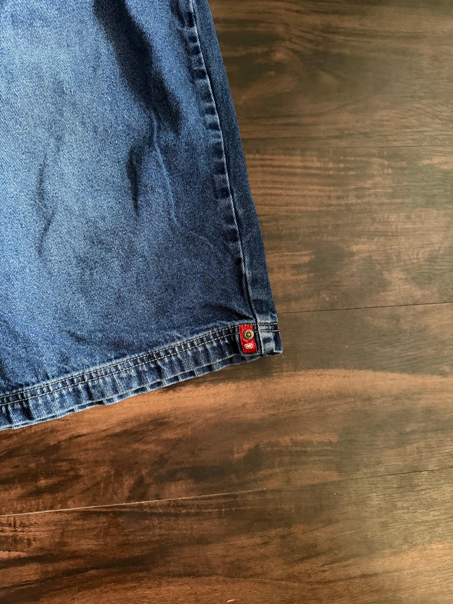 Vintgae Y2K Ecko Dark Wash Denim Shorts- 38