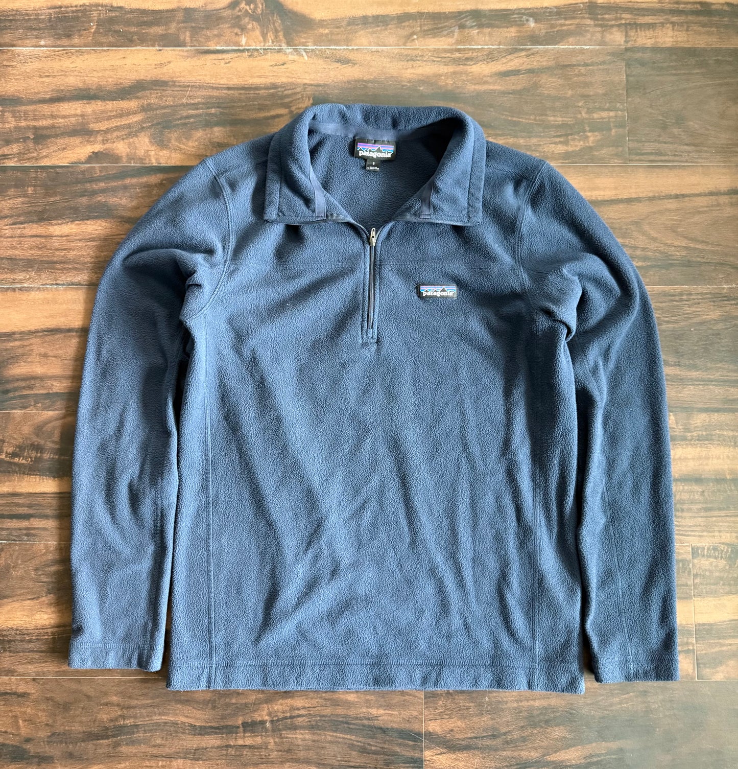Patagonia Navy Blue Quarter-Zip Fleece Jacket- S