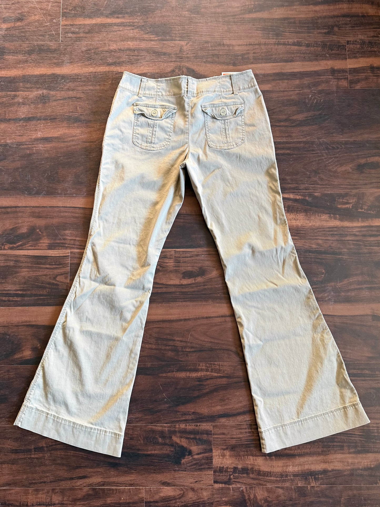 Vintage Y2K Mossimo Tan Flare Canvas Pants- 33x33