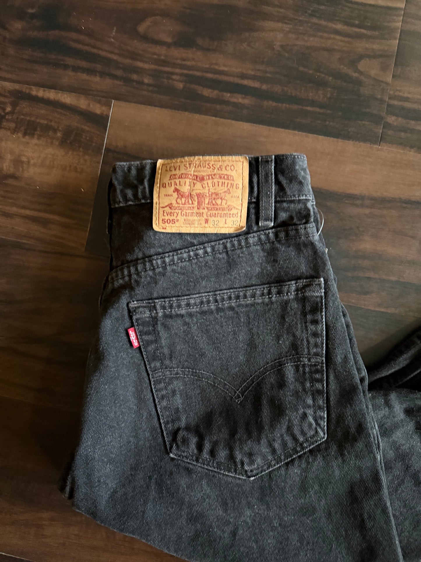 Vintage Levi’s 505 Black Denim Jeans- 30x33