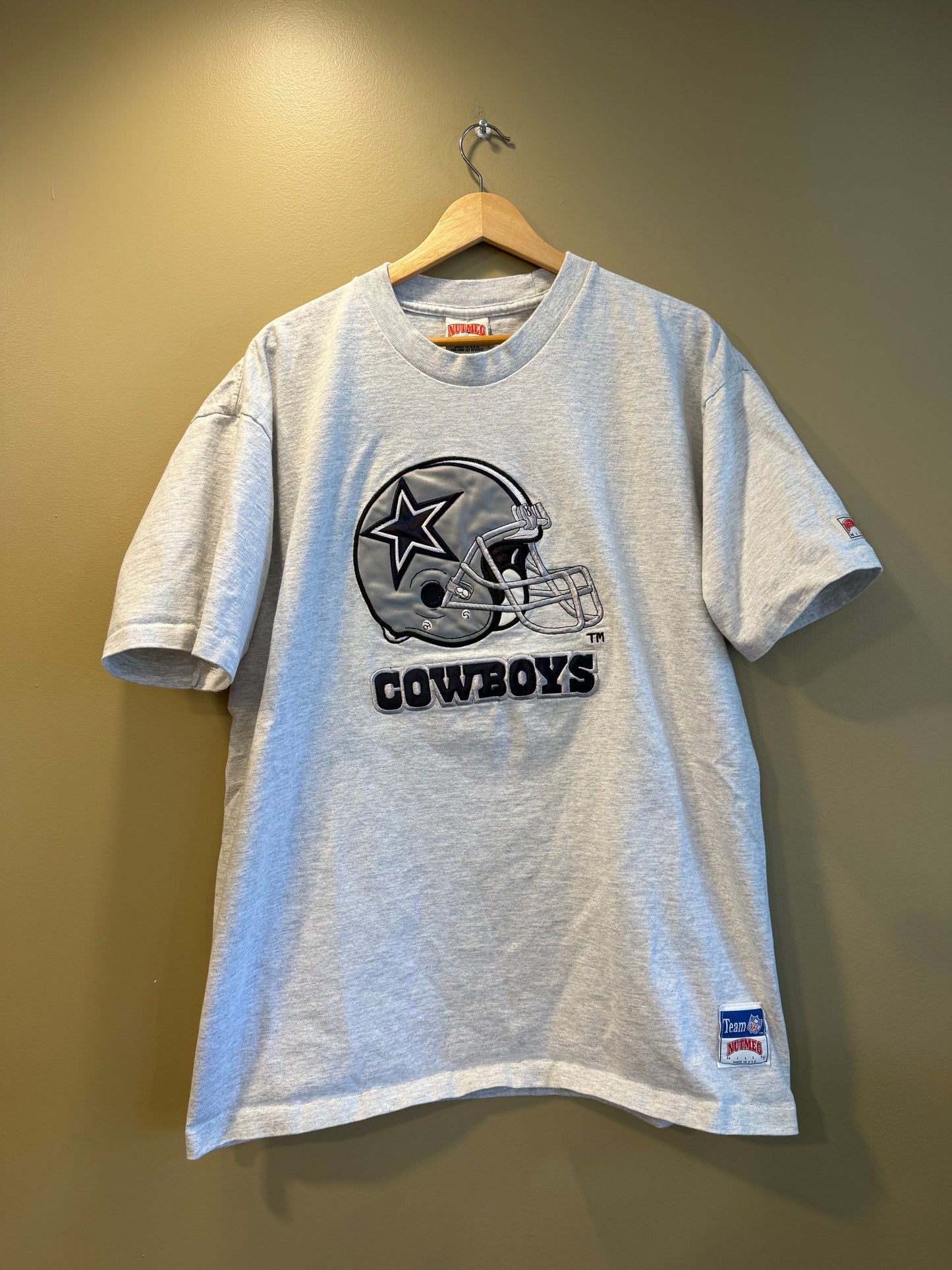 Vintage Nutmeg Dallas Cowboys NFL Gray T-Shirt- XL