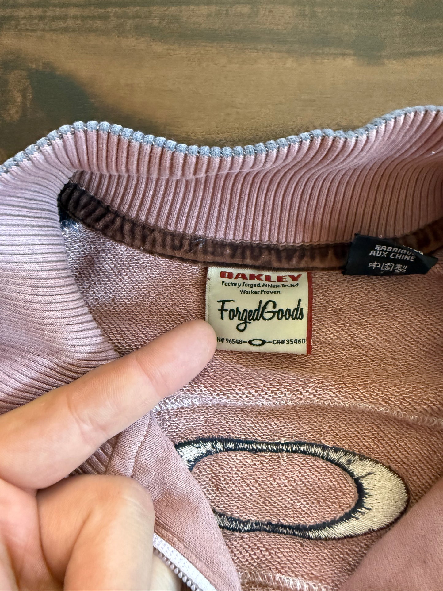 Vintage Oakley Forged Goods Dyed Brown Full-Zip Jacket- S