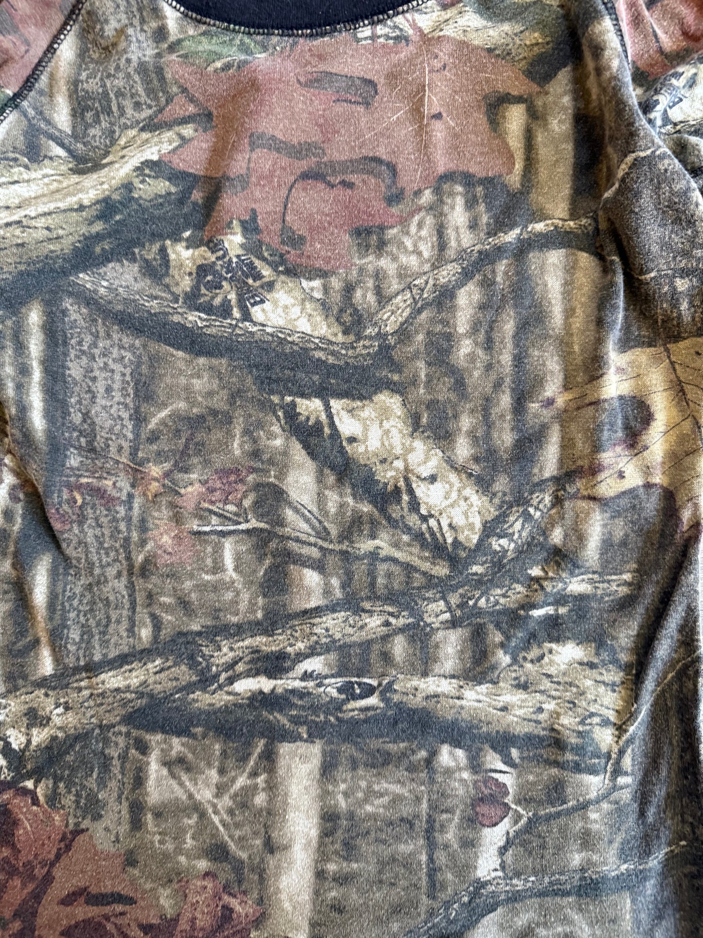 Vintage Women’s Real Tree Camouflage Long Sleeve T-Shirt- M