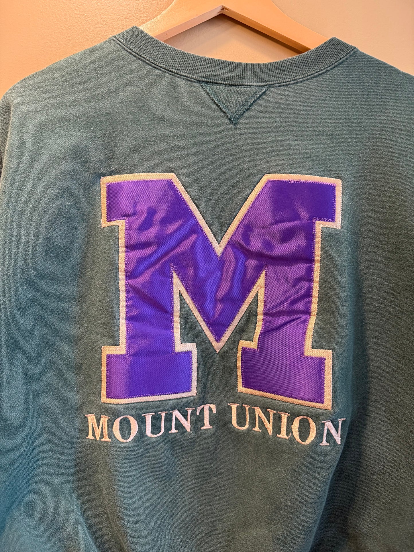 Vintage Mount Union University Green Crewneck- M