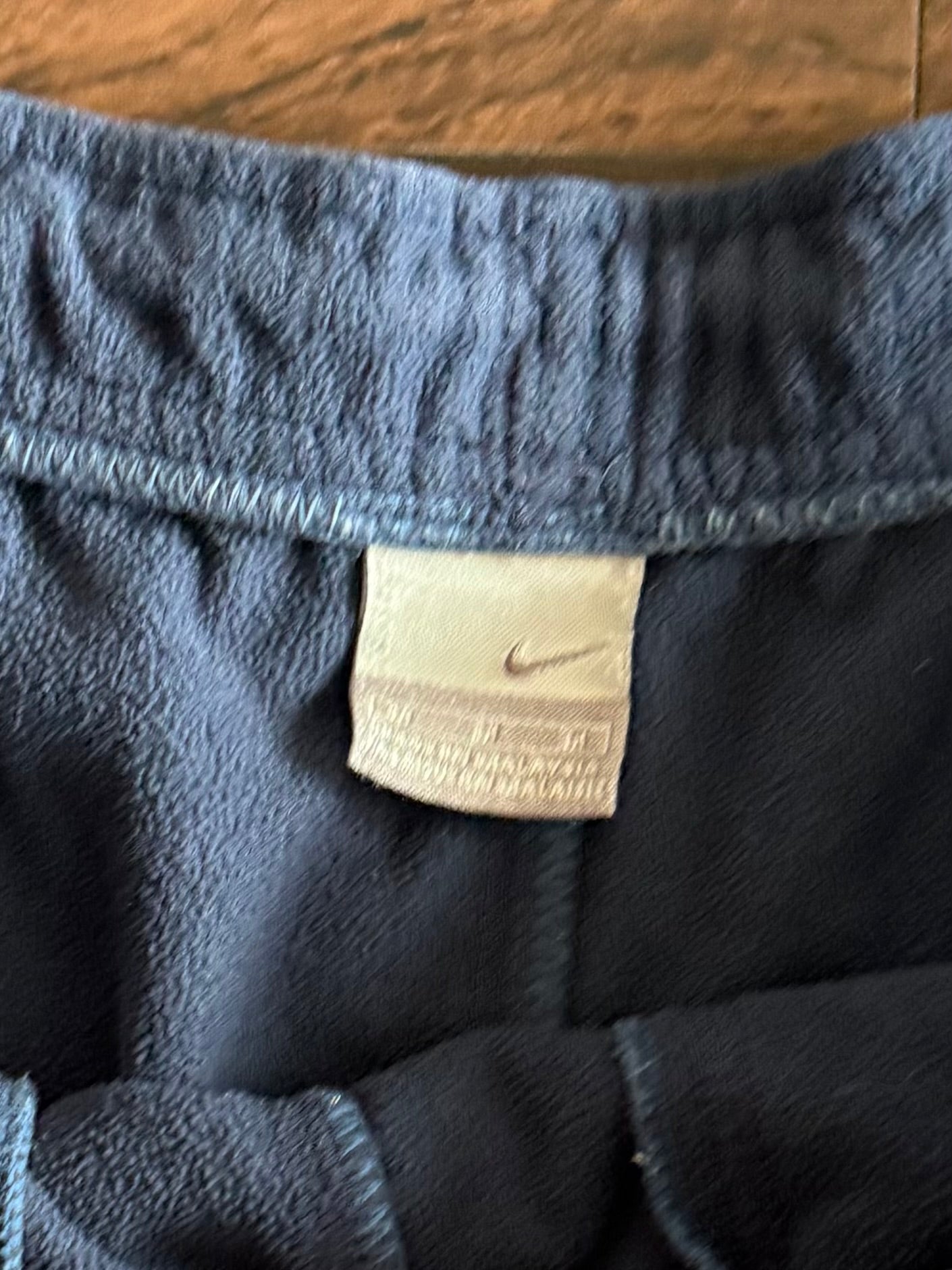 Vintage Y2K Nike Navy Blue Fleece Sweatpants- 36x32