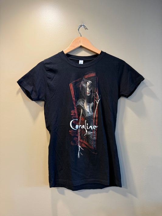 Vintage Coraline Other Mother Black Women’s T-Shirt- M