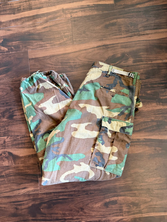 Vintage Military Camouflage Cargo Pants- 40x32