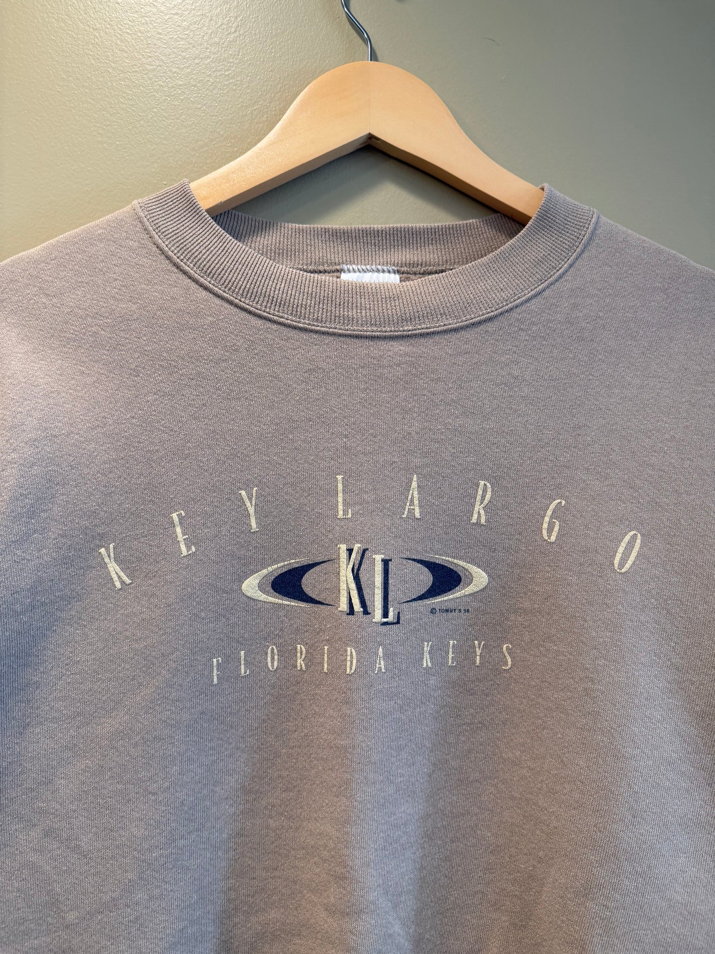 Vintage Key Largo Tan Crewneck Sweatshirt- L