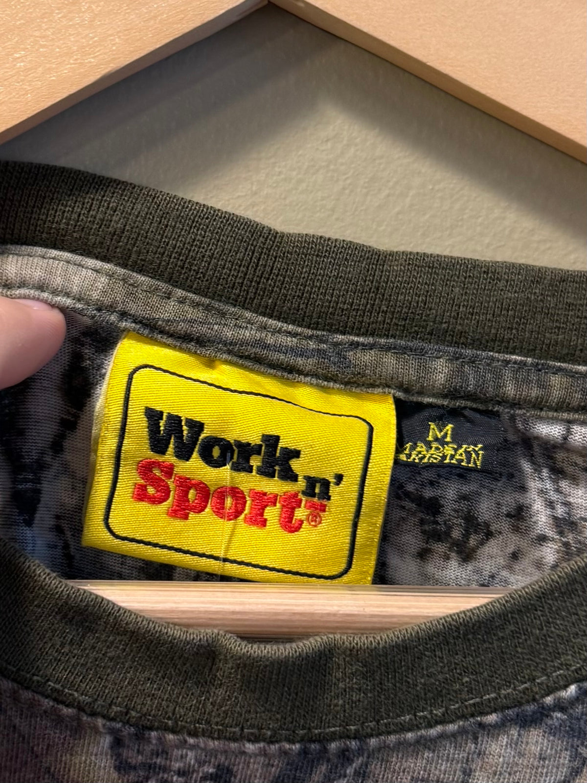 Vintage Work N’ Sport Tree Camo Pocket T-Shirt- M