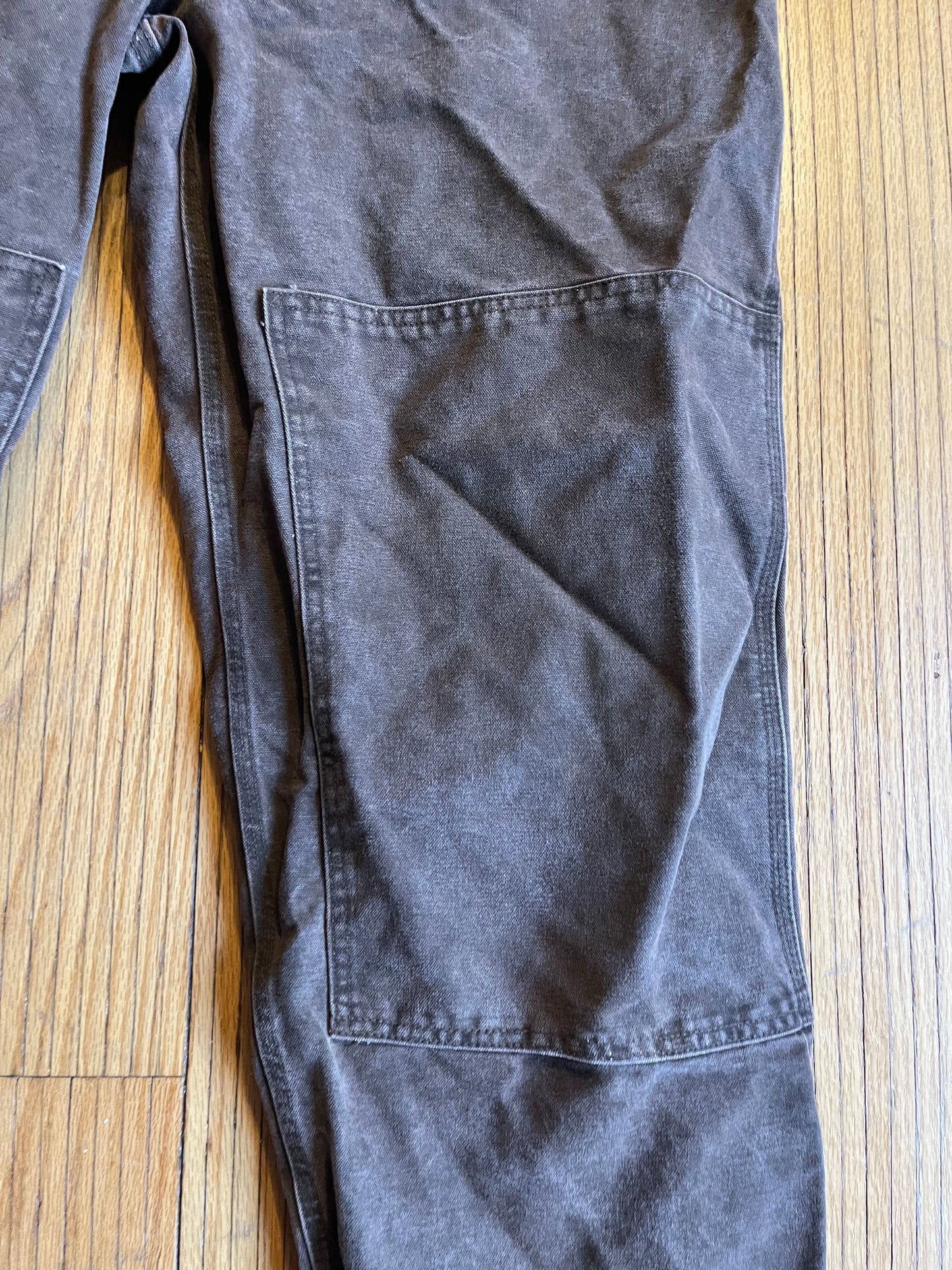 Vintage Carhartt Double Knee Dark Brown Overalls- 44x32